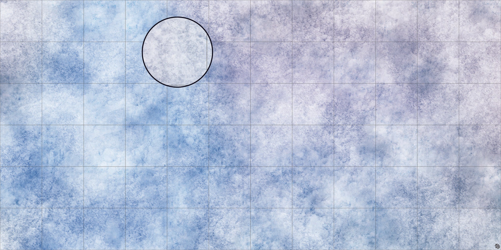 Mats by Mars: Glacial Plain Tabletop Wargaming Play Mat