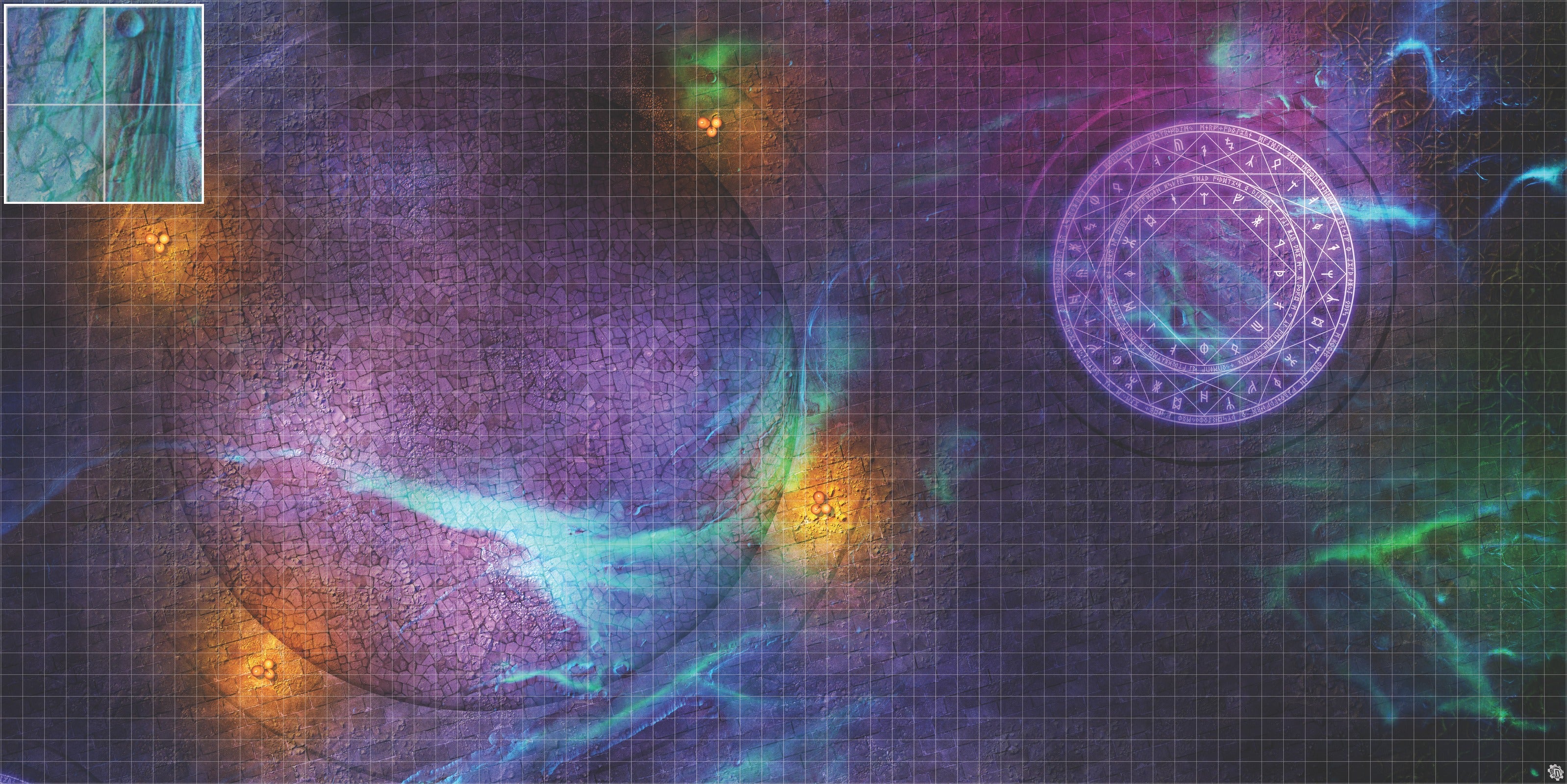 Mats by Mars: Witchlight Warding Wargaming Play Mat