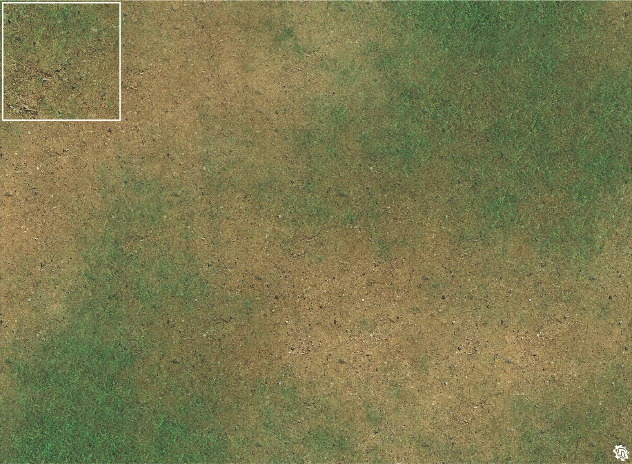 Mats by Mars: Grassy Spring Tabletop Wargaming Play Mat