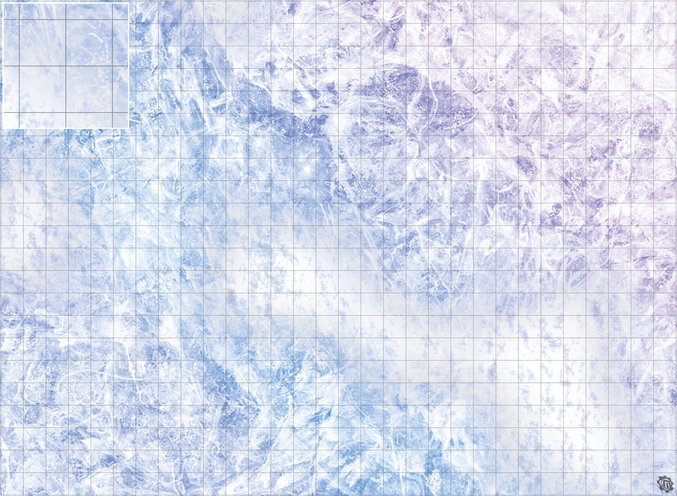 Mats by Mars: Frozen Lake Tabletop Wargaming Play Mat