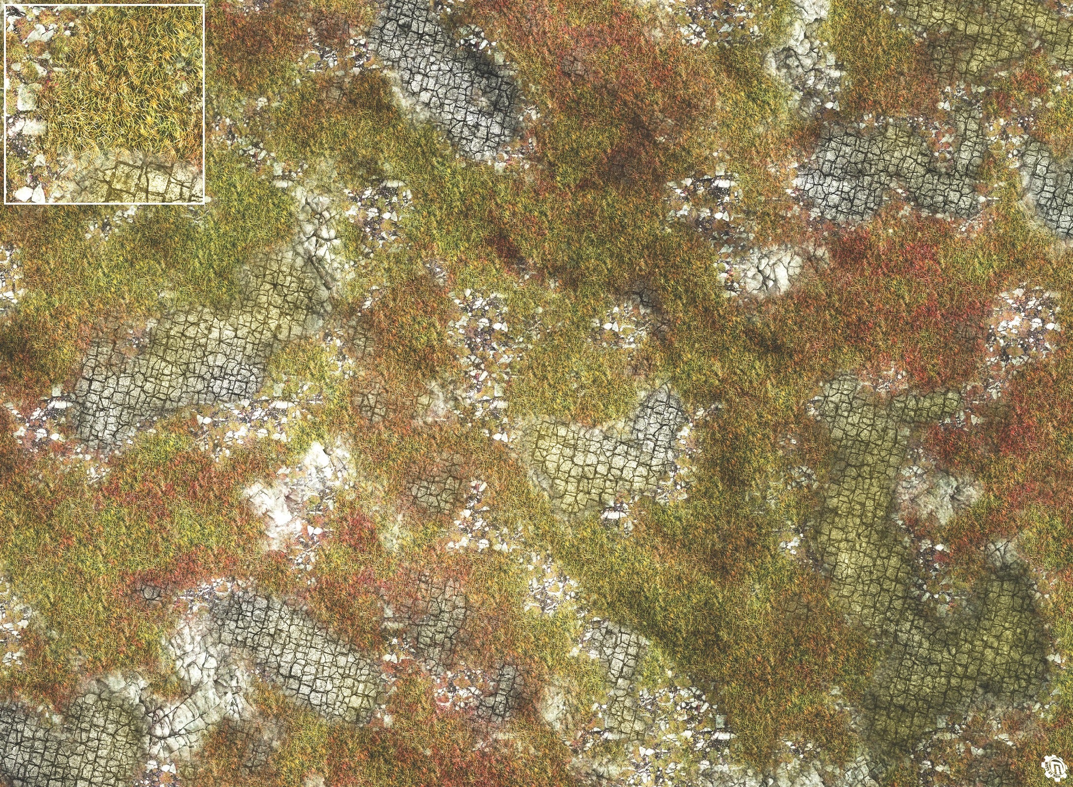 Mats by Mars: Abandoned City Tabletop Wargaming Play Mat
