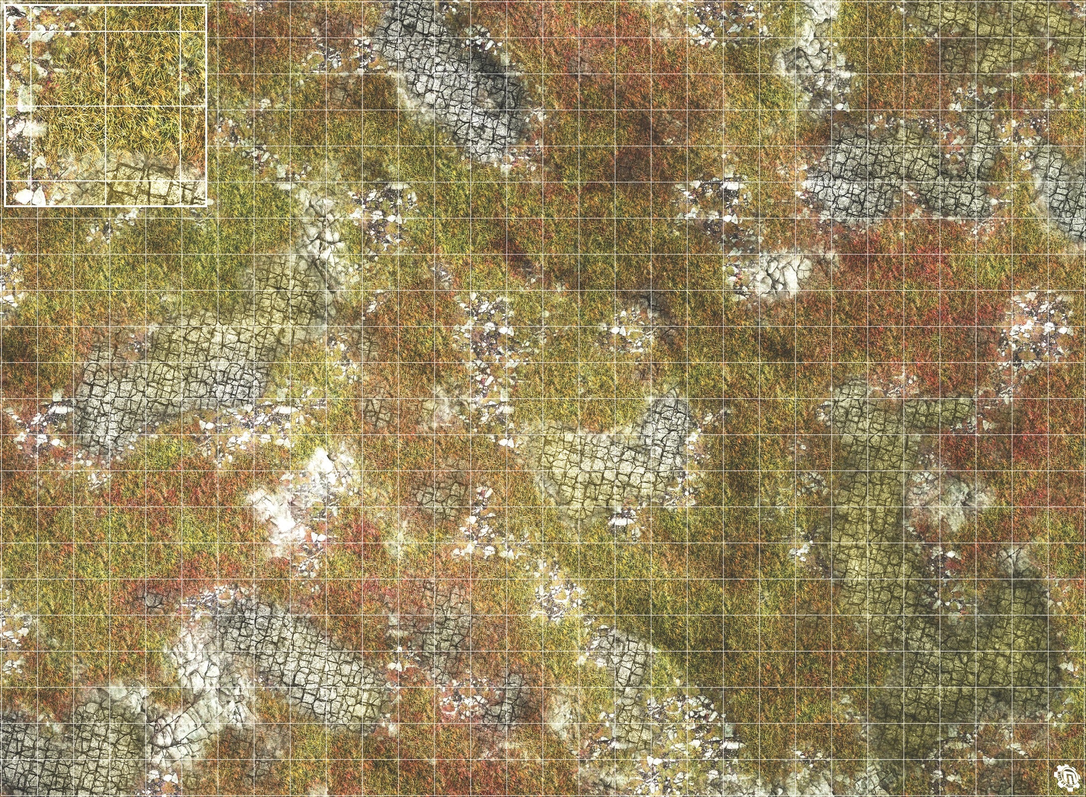 Mats by Mars: Abandoned City Tabletop Wargaming Play Mat