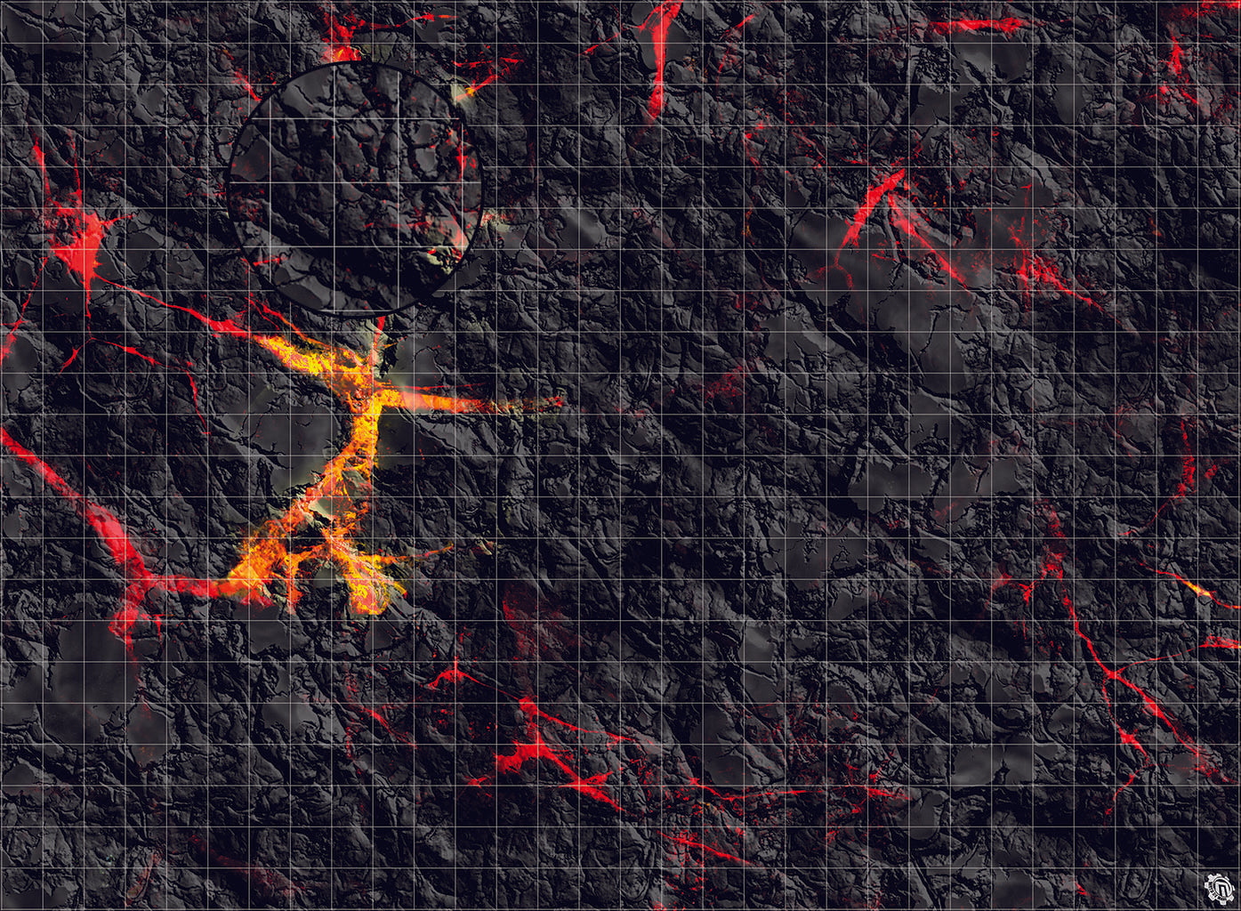 Mats by Mars: Molten Crust Tabletop Wargaming Play Mat