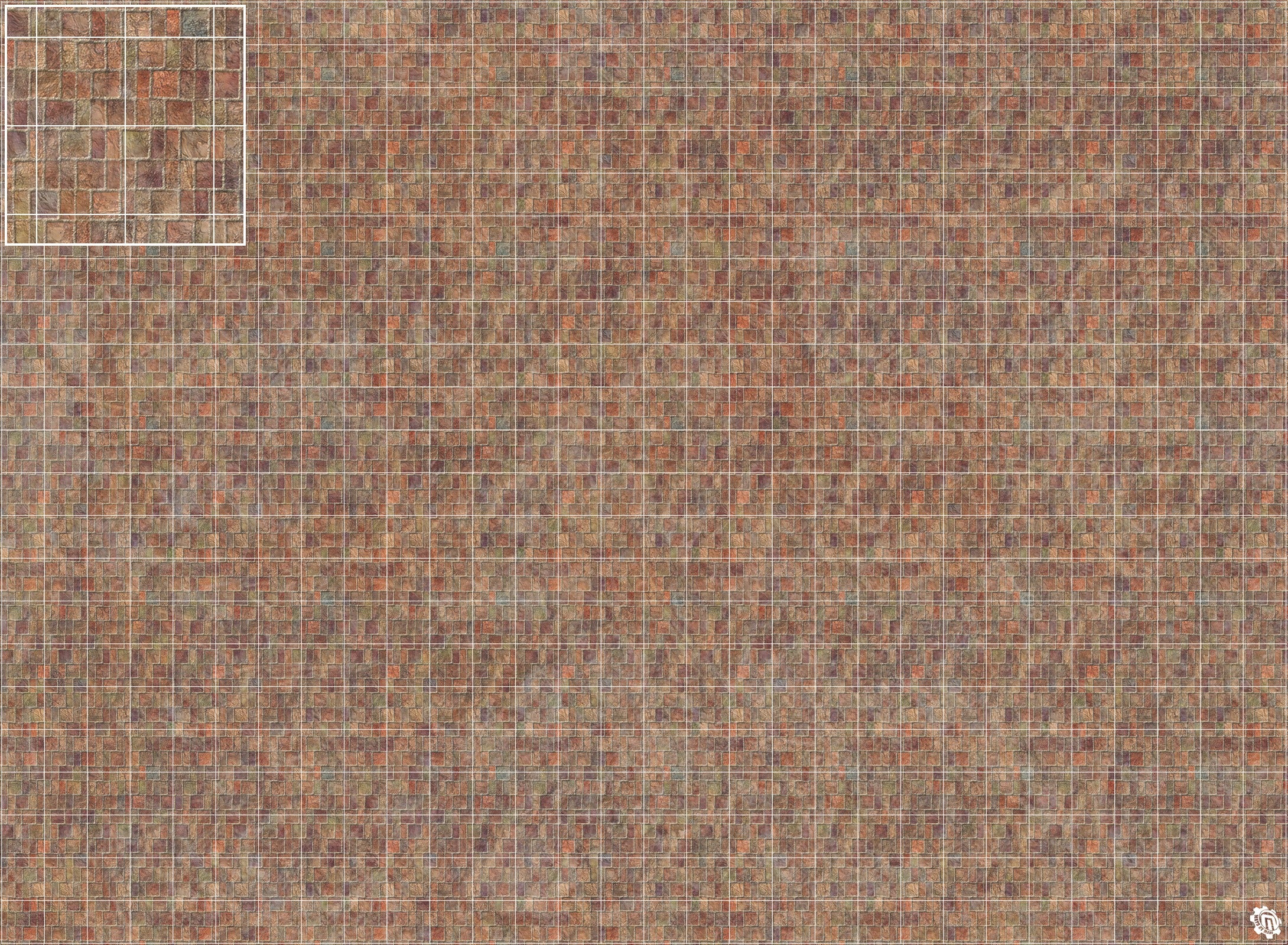 Mats by Mars: Sett in Stone (Red) Tabletop Wargaming Play Mat