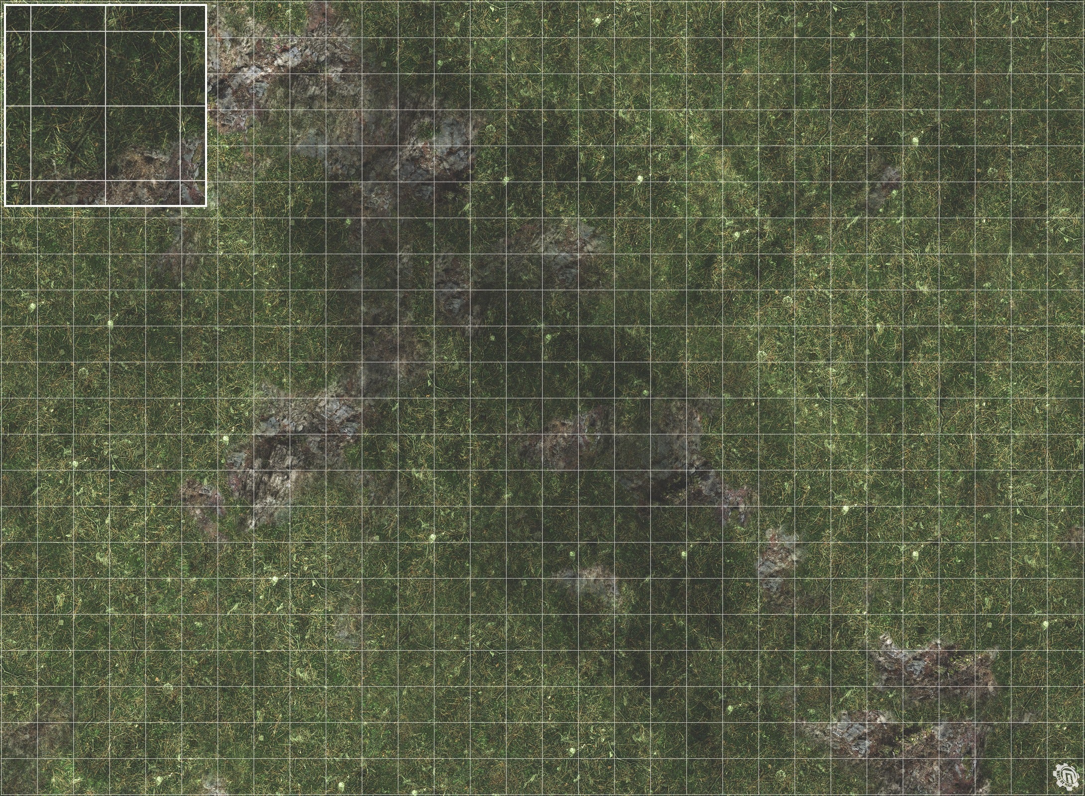 Mats by Mars: Green Hills Tabletop Wargaming Play Mat