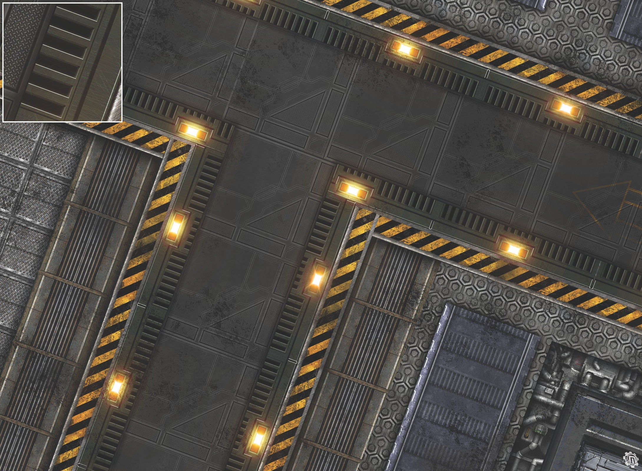 Mats by Mars: Factory Floor Tabletop Wargaming Play Mat