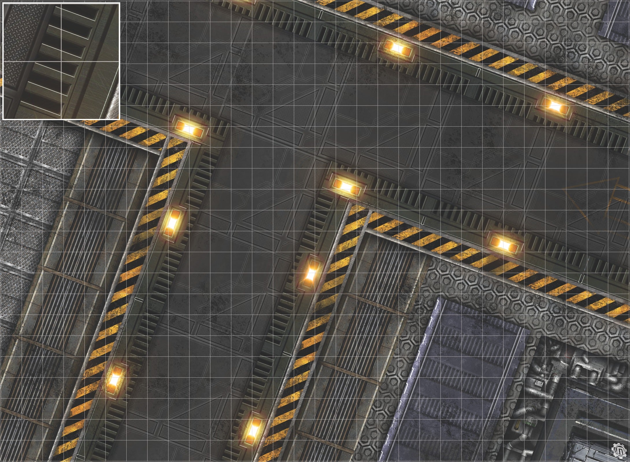 Mats by Mars: Factory Floor Tabletop Wargaming Play Mat