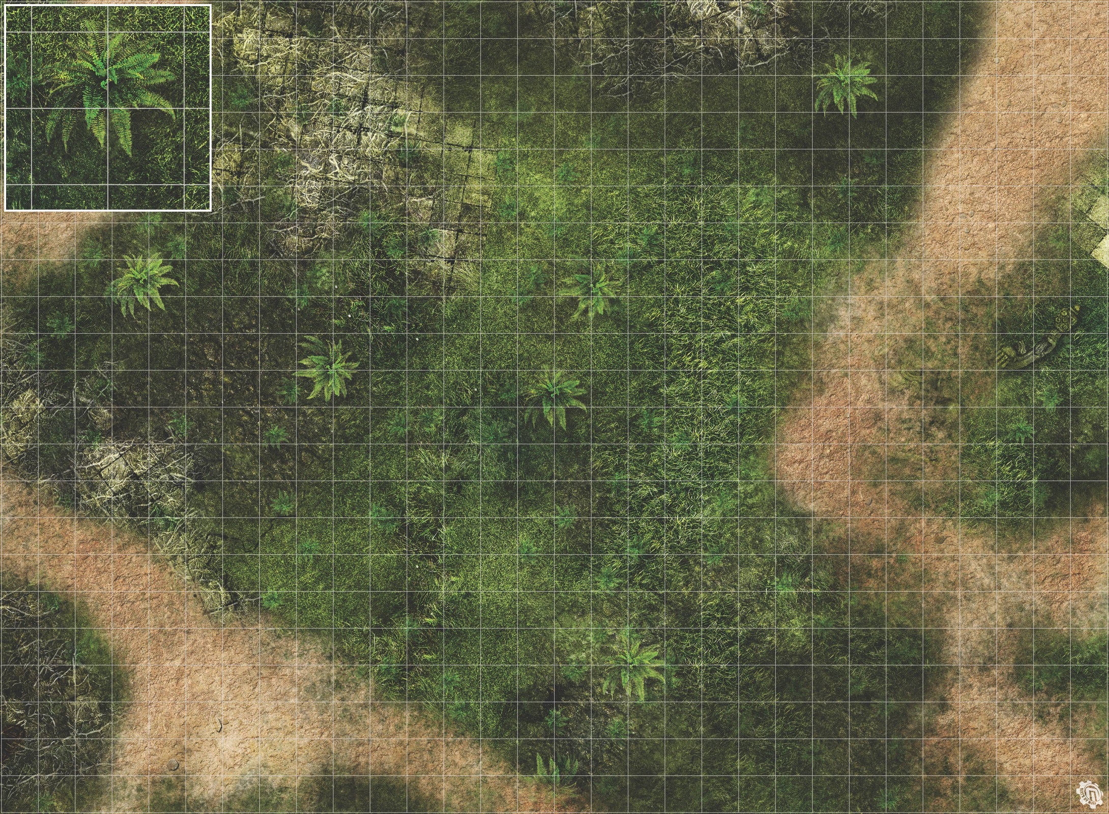 Mats by Mars: Island Path Tabletop Wargaming Play Mat