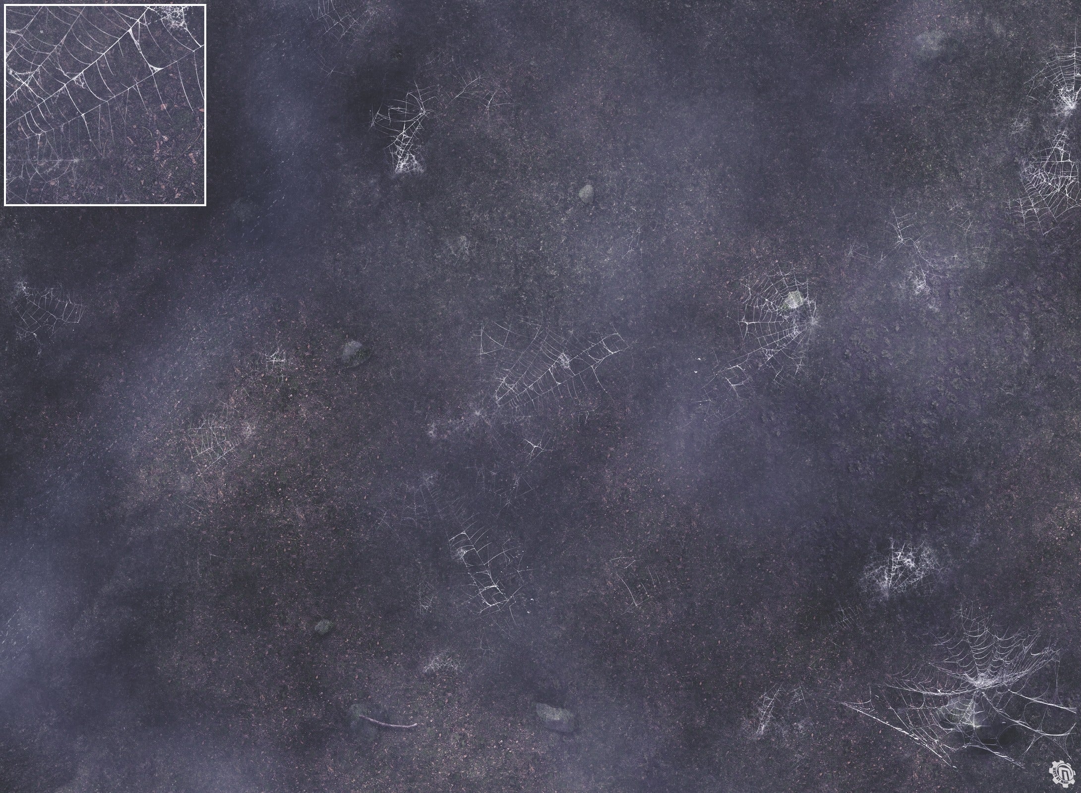 Mats by Mars: Moonlight Cobwebs Tabletop Wargaming Play Mat