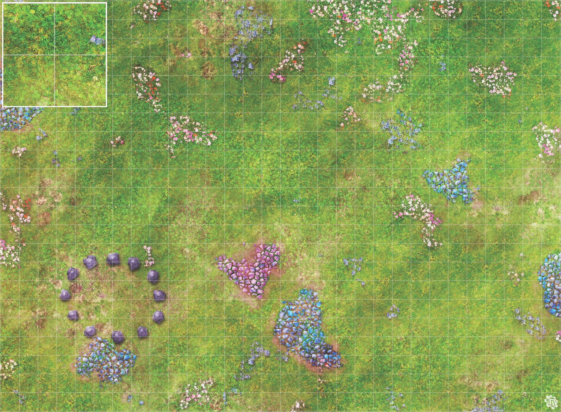 Mats by Mars: Faewild Fields Tabletop Wargaming Play Mat