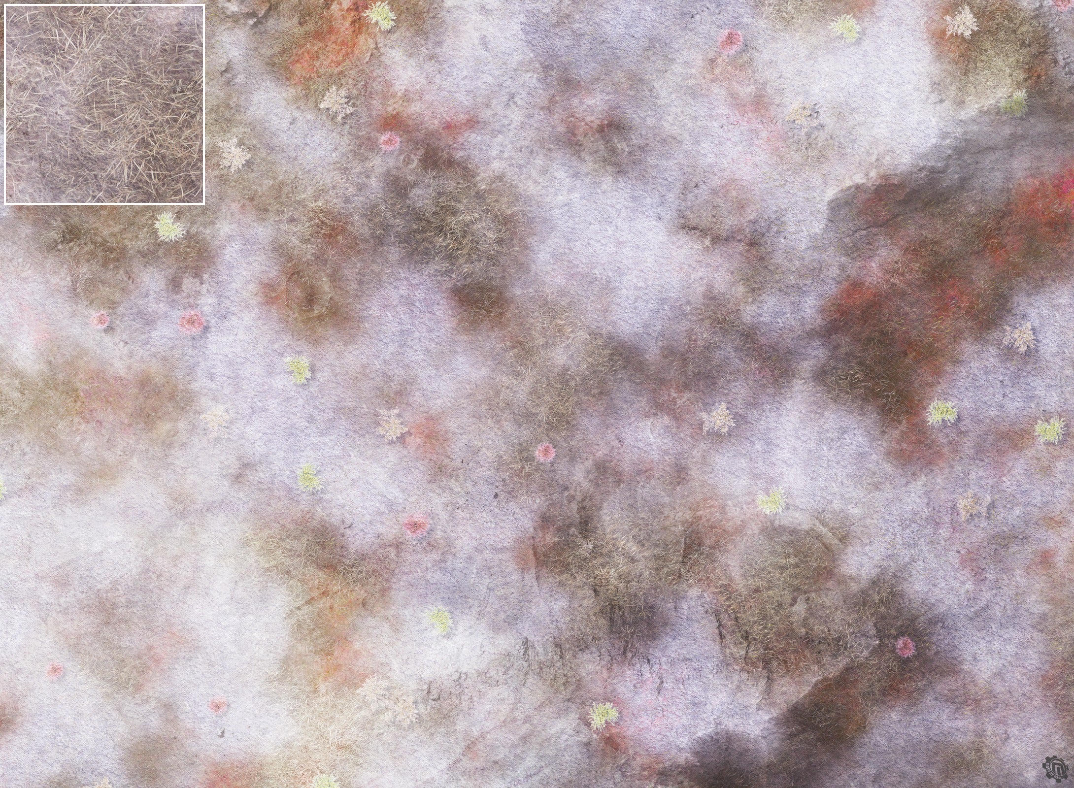 Mats by Mars: Hinterland Snow Tabletop Wargaming Play Mat