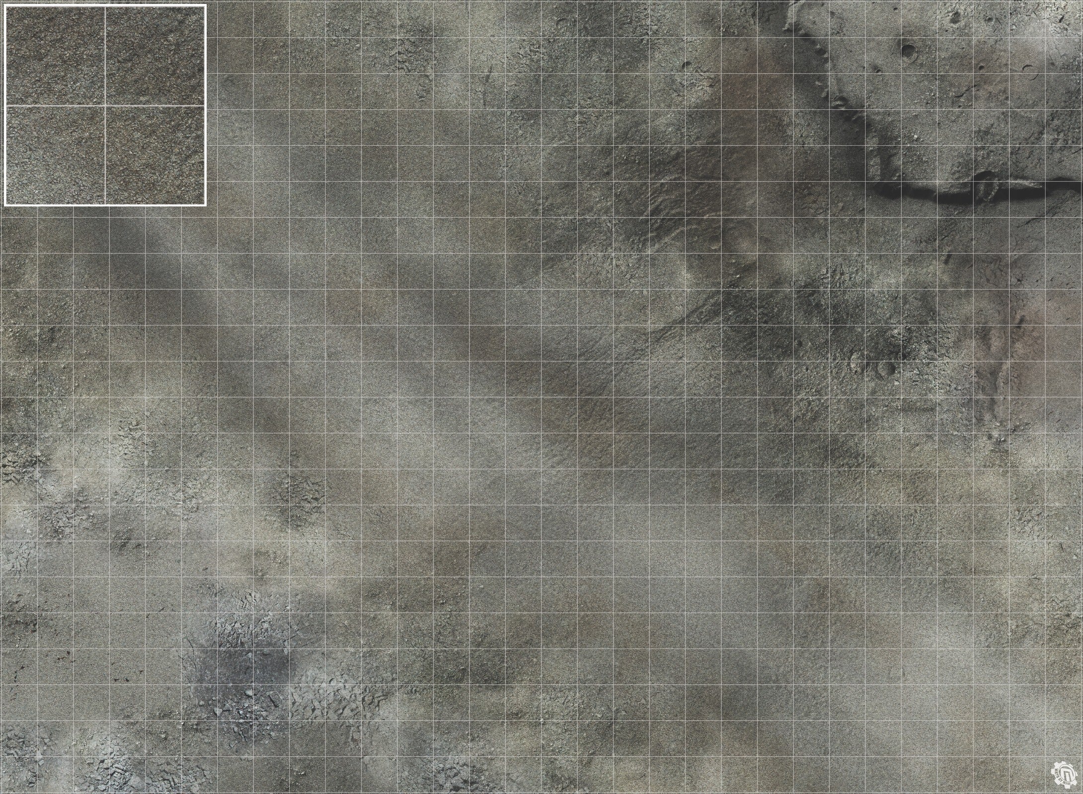 Mats by Mars: Ashen Wastes Tabletop Wargaming Play Mat