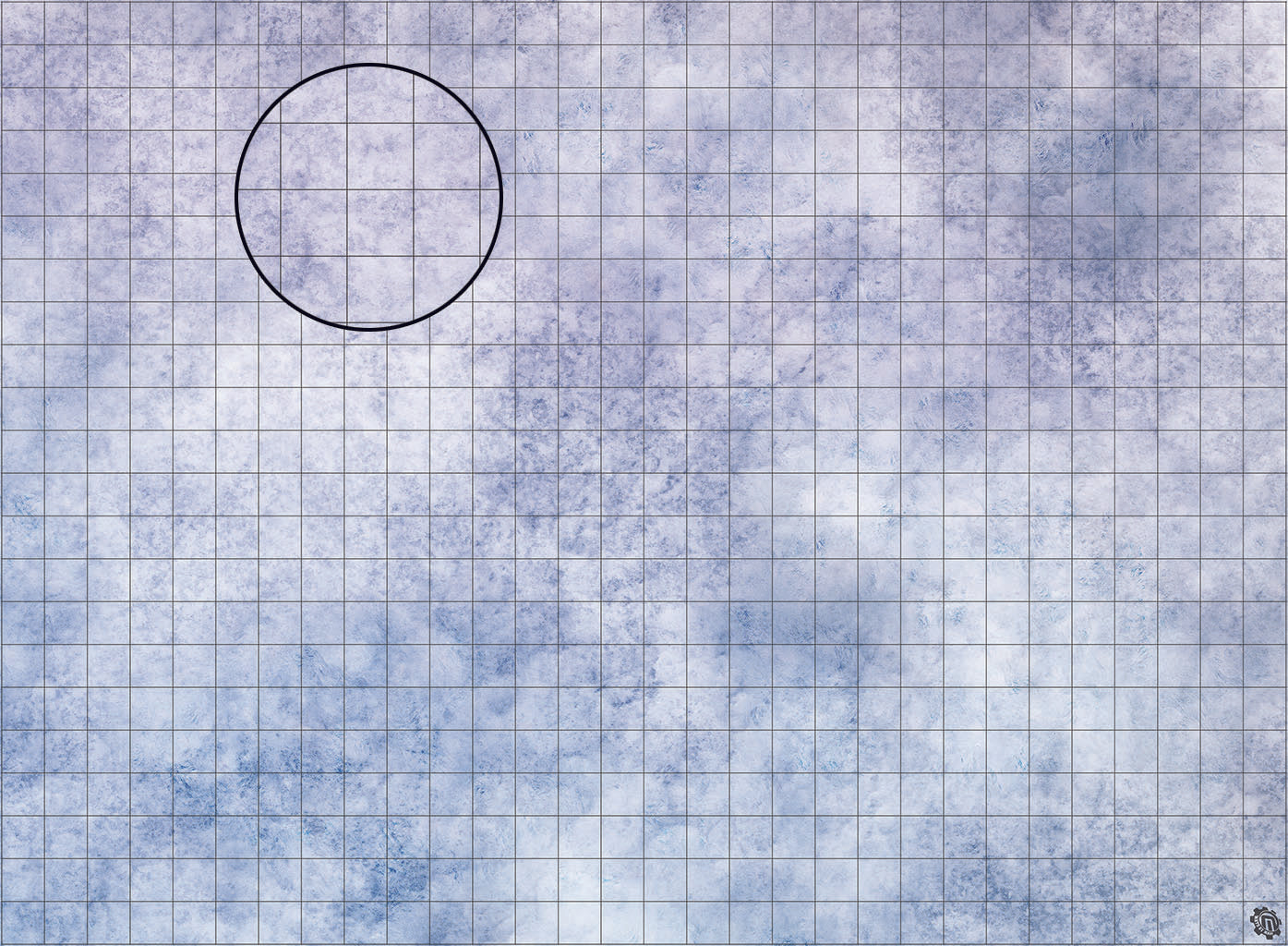 Mats by Mars: Glacial Plain Tabletop Wargaming Play Mat