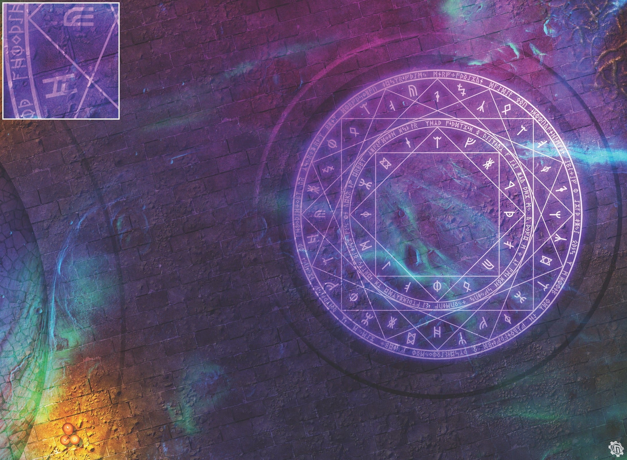 Mats by Mars: Witchlight Warding Wargaming Play Mat