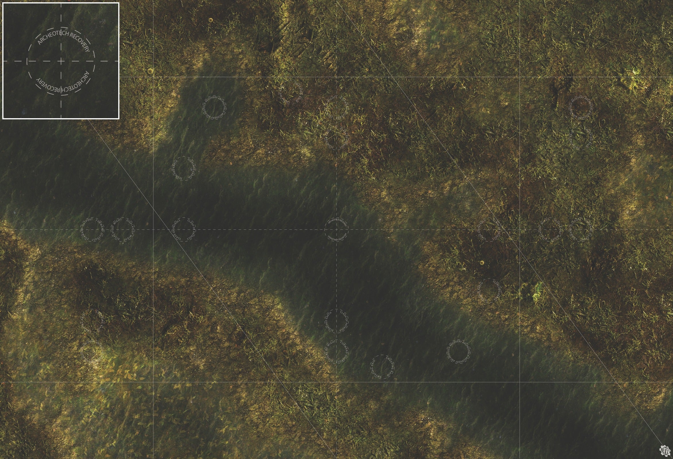 Mats by Mars: Swamplands Tabletop Wargaming Play Mat