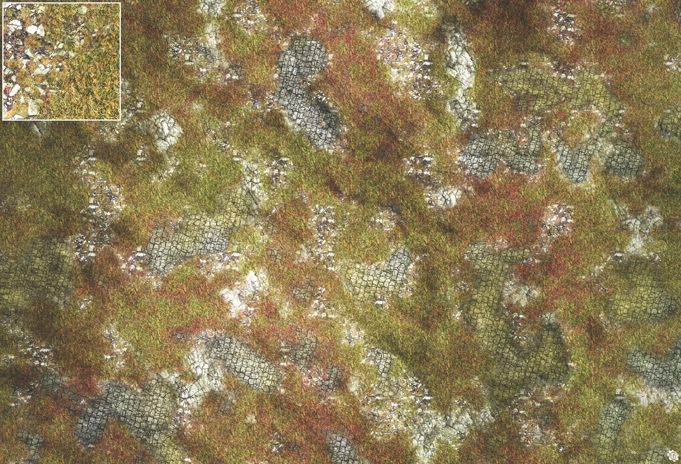 Mats by Mars: Abandoned City Tabletop Wargaming Play Mat