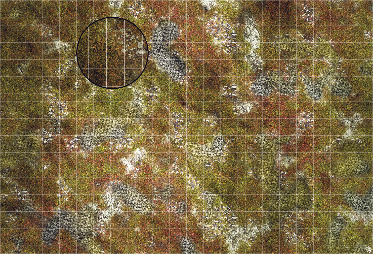 Mats by Mars: Abandoned City Tabletop Wargaming Play Mat