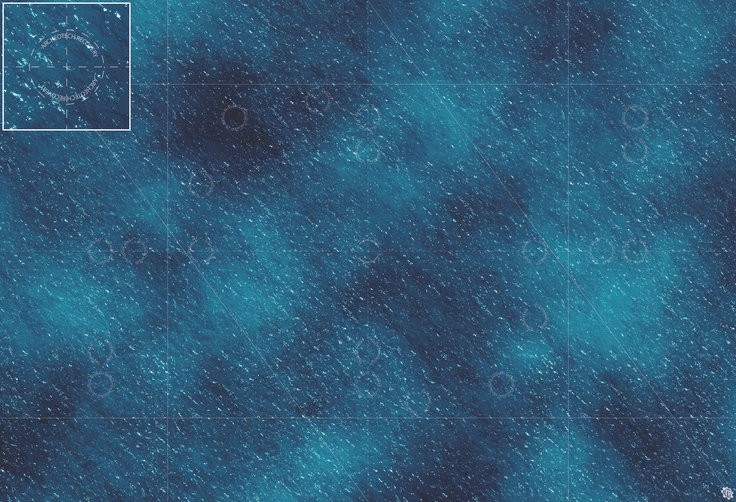 Mats by Mars: Dark Caribbean Tabletop Wargaming Play Mat