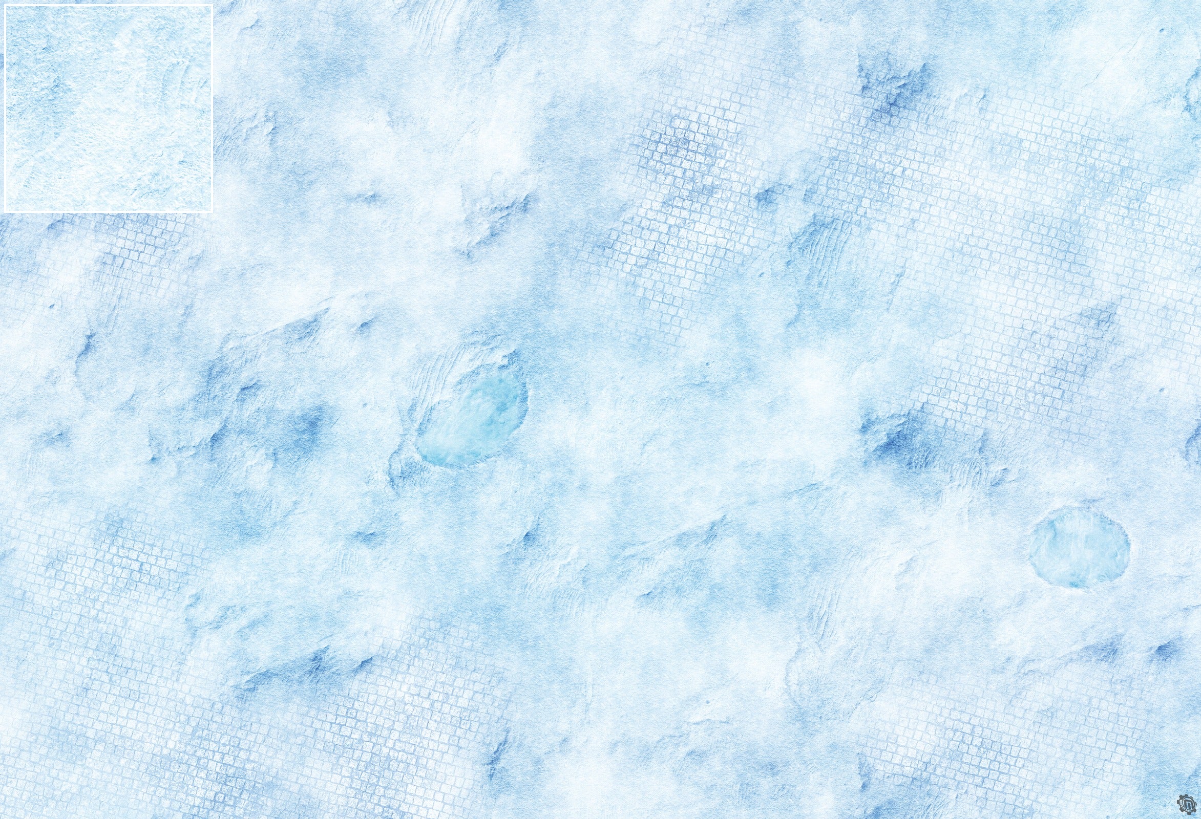 Mats by Mars: Frosty Cobbles Tabletop Wargaming Play Mat