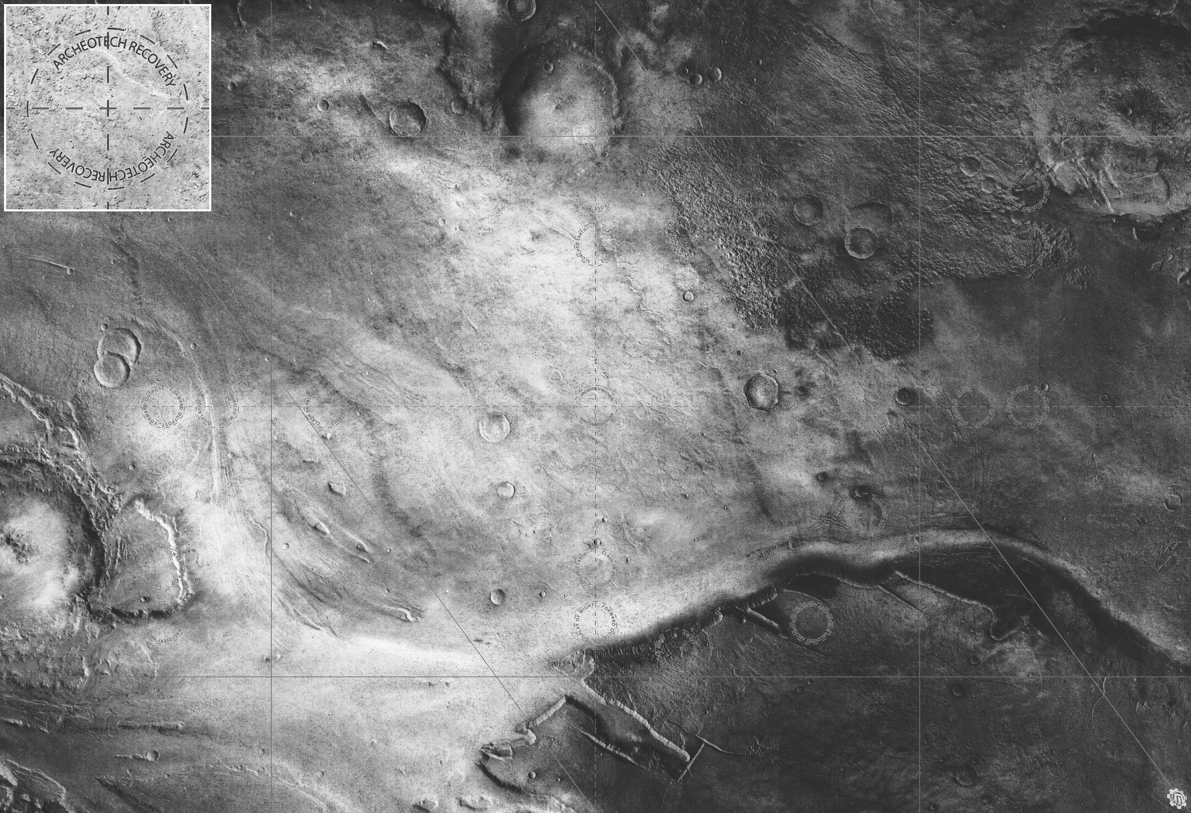 Mats by Mars: Moon Landing Tabletop Wargaming Play Mat