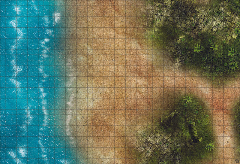 Mats by Mars: Jungle Treasure Tabletop Wargaming Play Mat