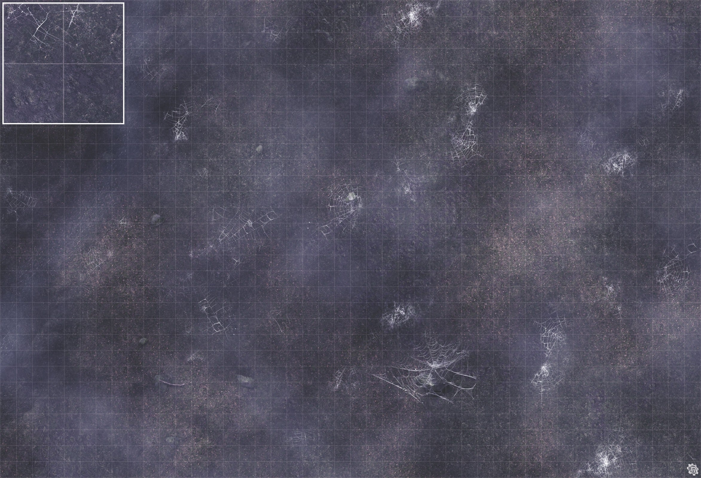 Mats by Mars: Moonlight Cobwebs Tabletop Wargaming Play Mat