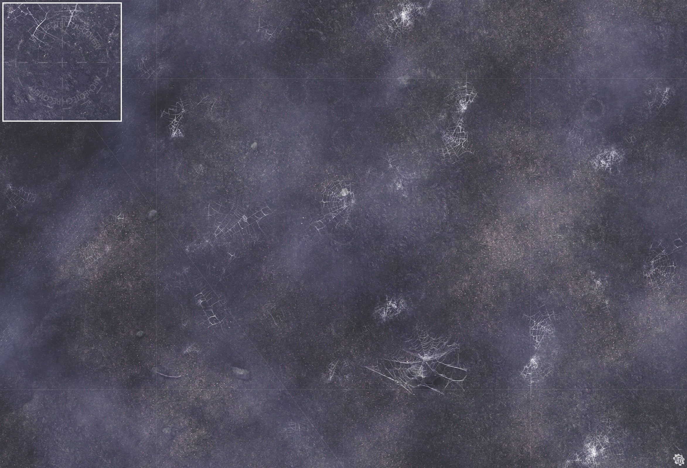 Mats by Mars: Moonlight Cobwebs Tabletop Wargaming Play Mat