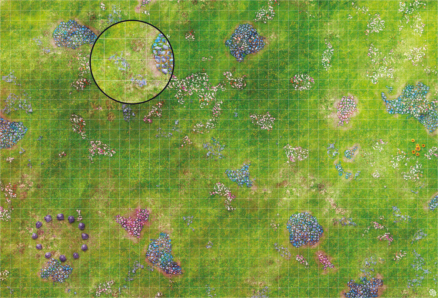 Mats by Mars: Faewild Fields Tabletop Wargaming Play Mat