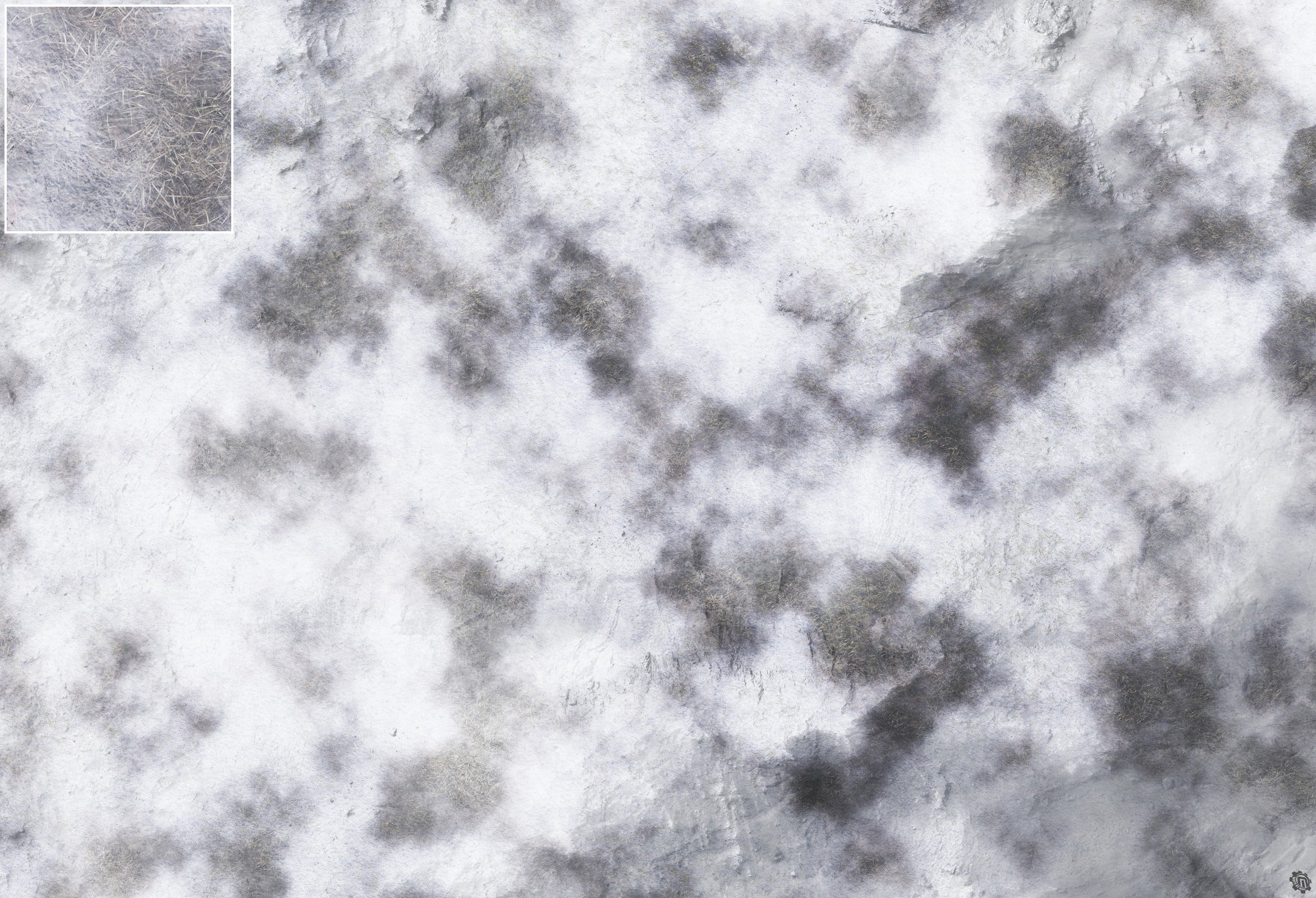 Mats by Mars: Frozen Wasteland Tabletop Wargaming Play Mat