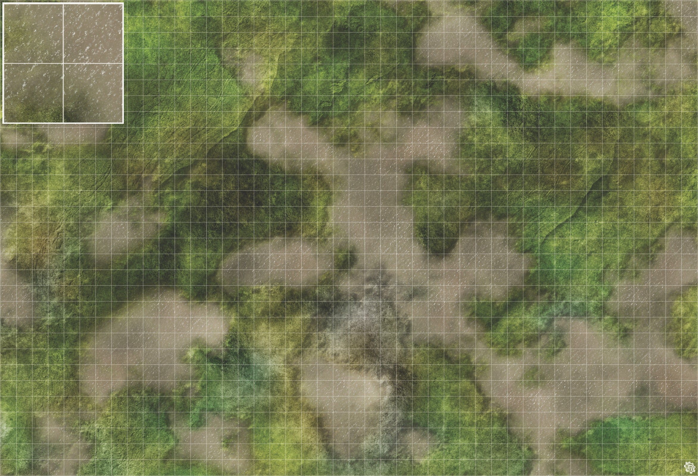 Mats by Mars: Bayou Country Tabletop Wargaming Play Mat