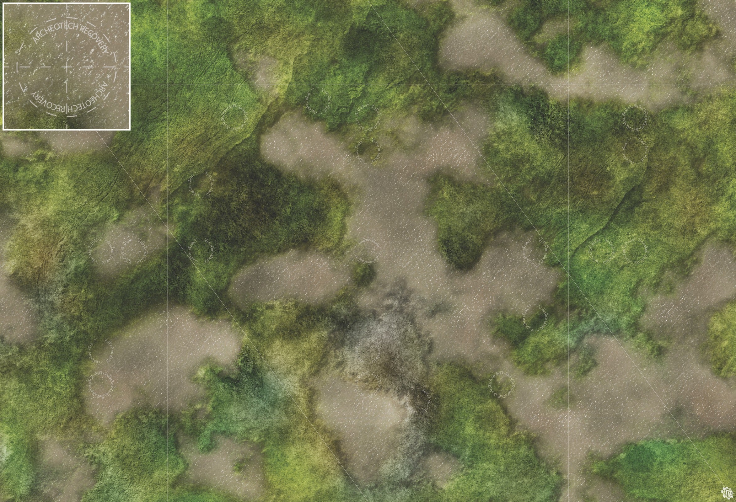 Mats by Mars: Bayou Country Tabletop Wargaming Play Mat