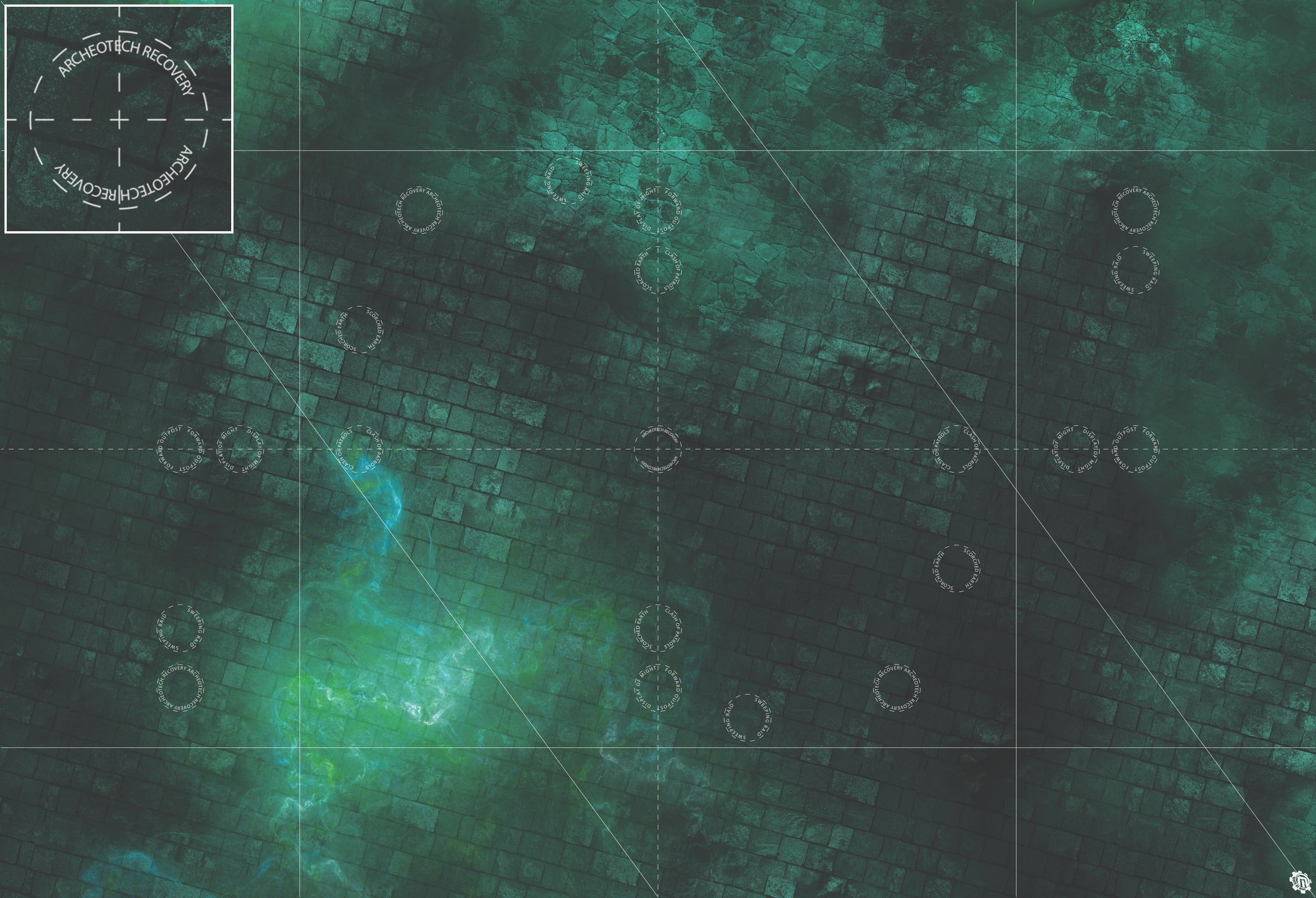 Mats by Mars: Noxious Sewer Tabletop Wargaming Play Mat