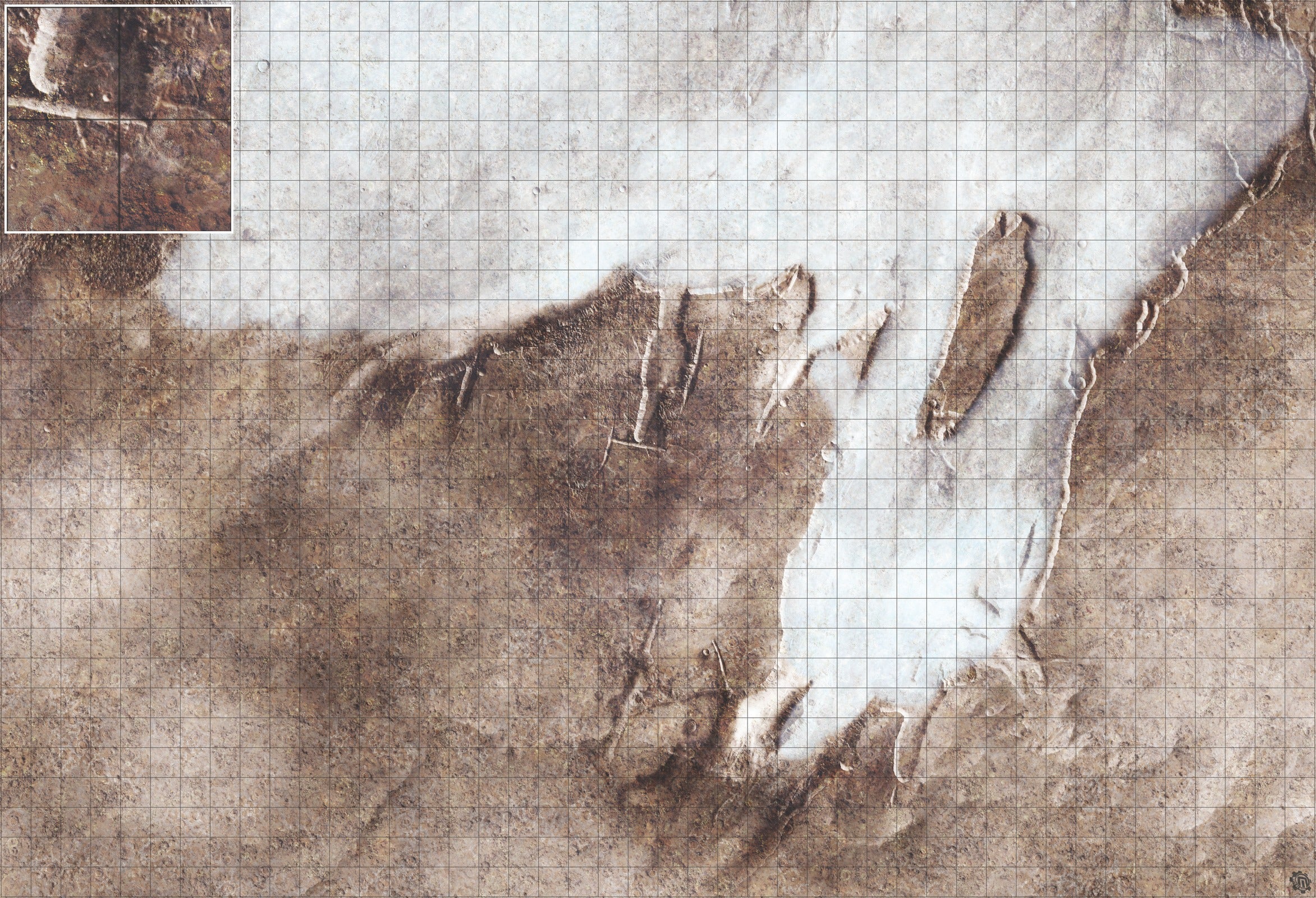 Mats by Mars: Bleached Bone Gulch Tabletop Wargaming Play Mat