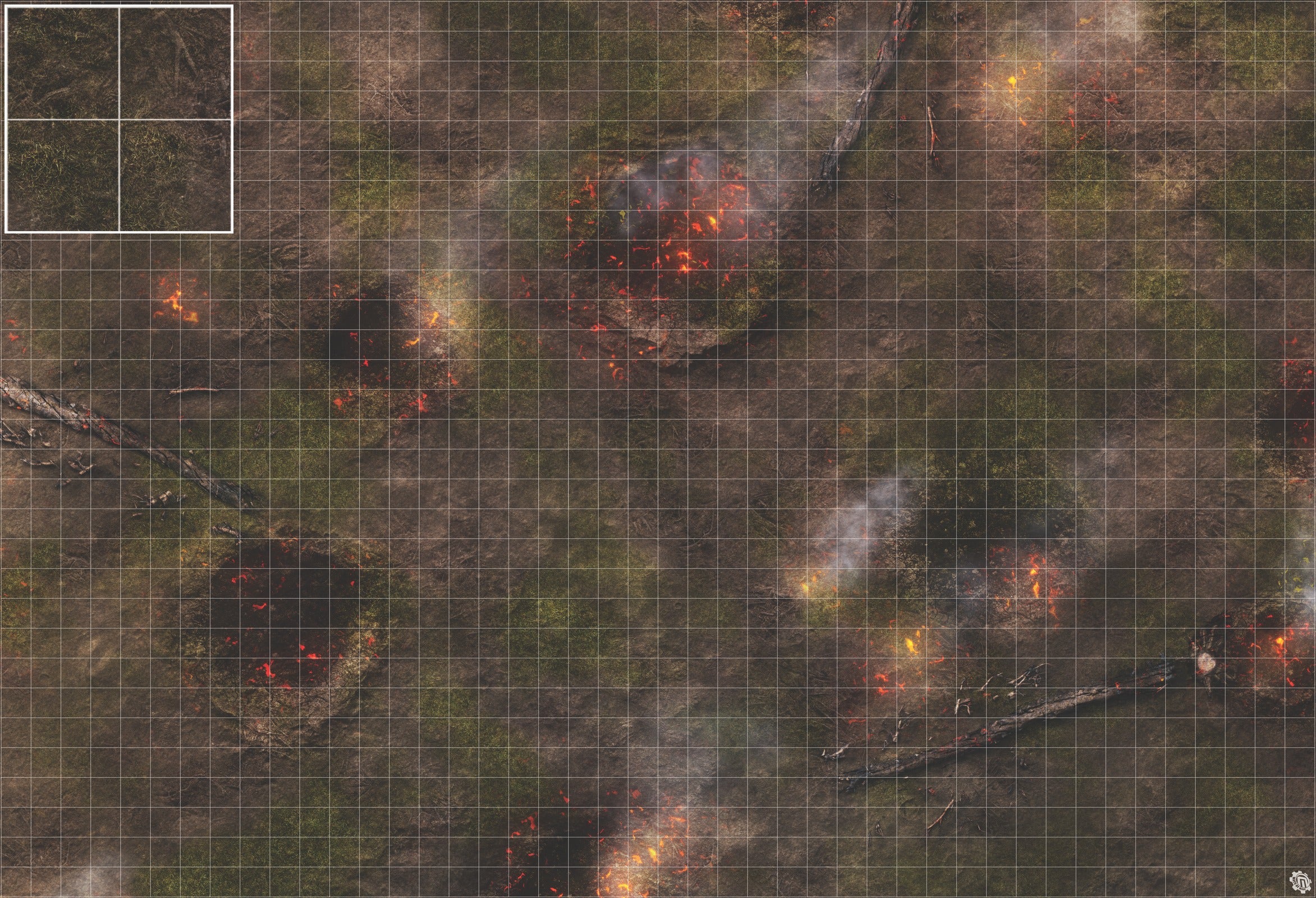 Mats by Mars: Mortar Combat Wargaming Play Mat