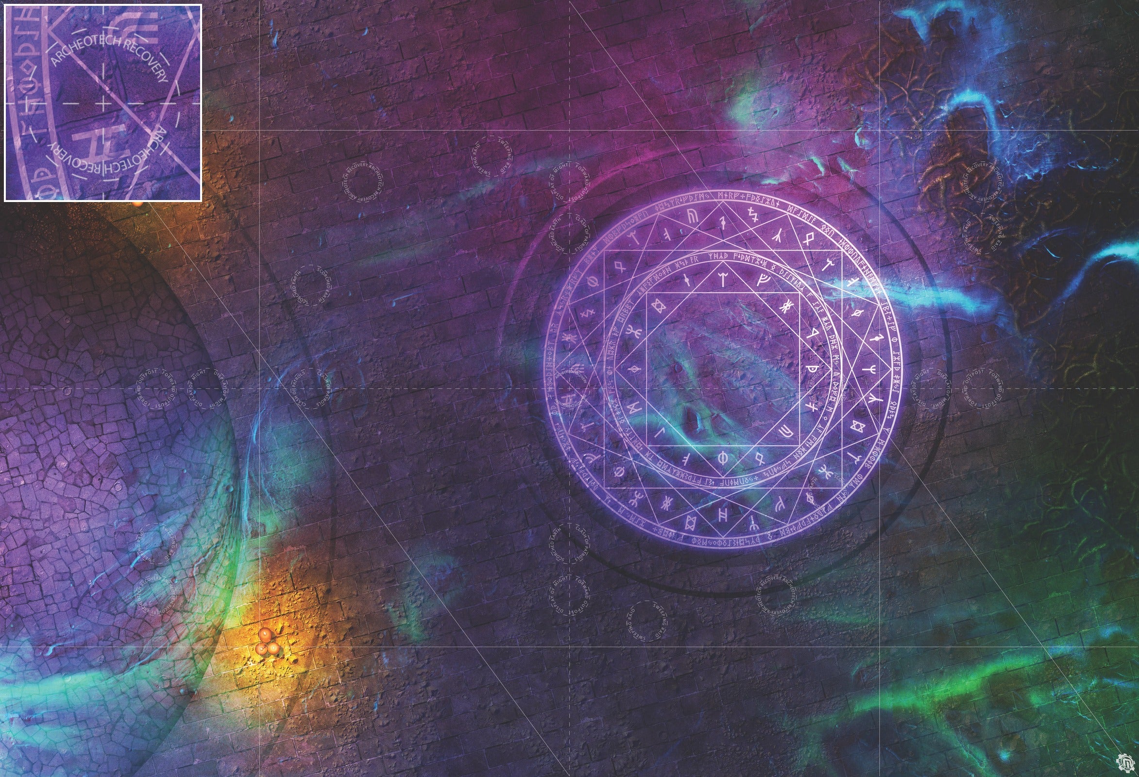 Mats by Mars: Witchlight Warding Wargaming Play Mat