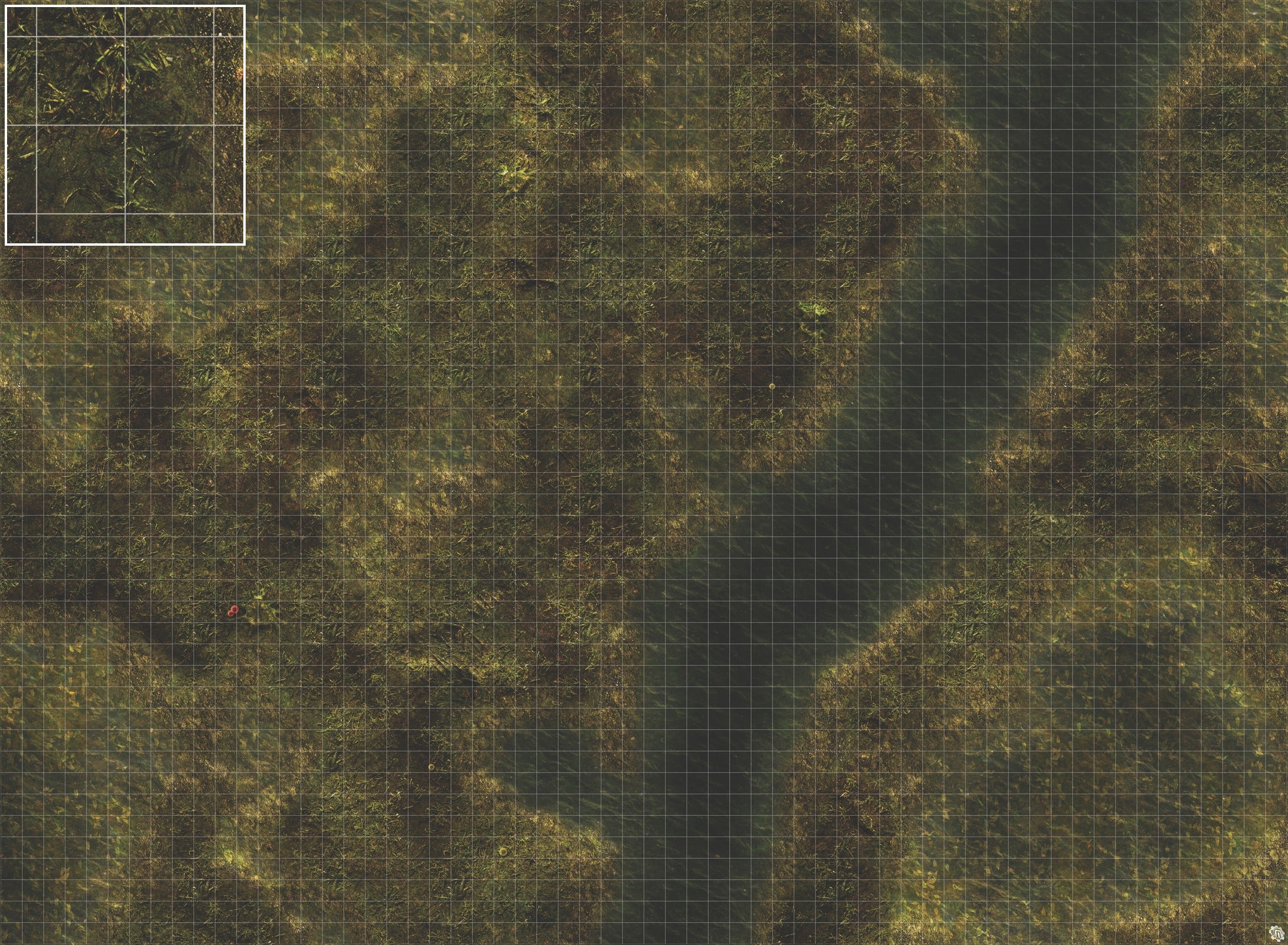 Mats by Mars: Swamplands Tabletop Wargaming Play Mat