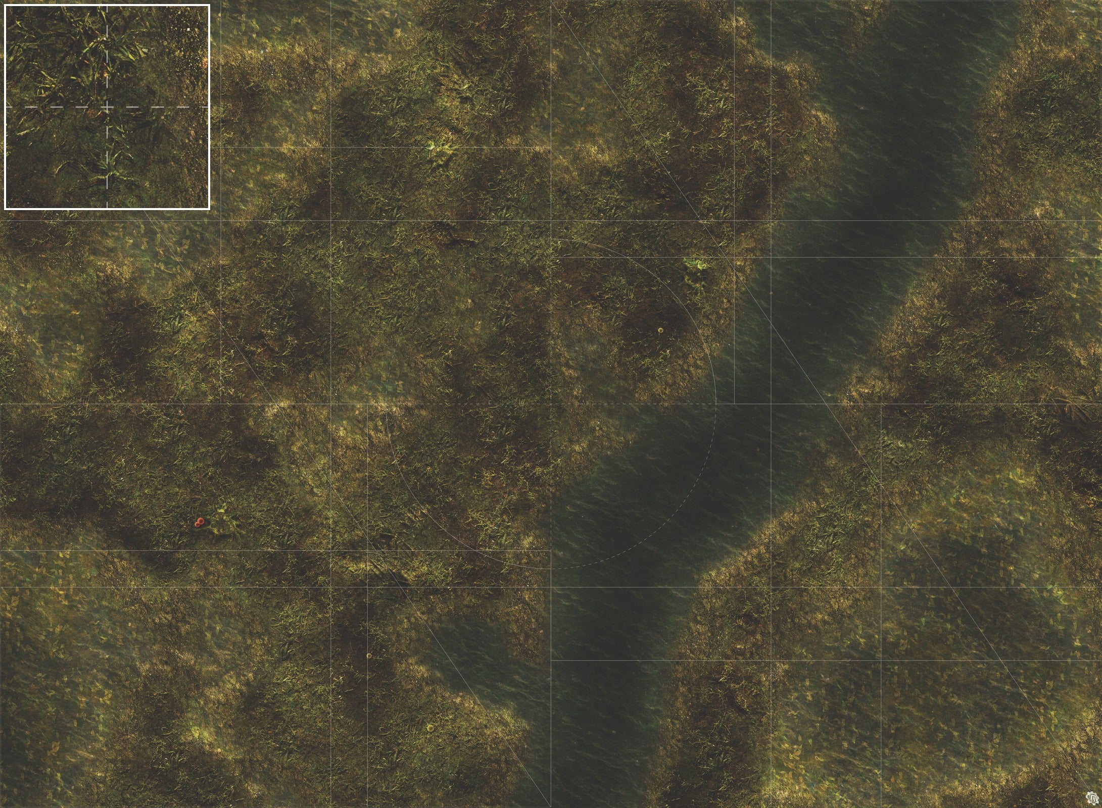 Mats by Mars: Swamplands Tabletop Wargaming Play Mat