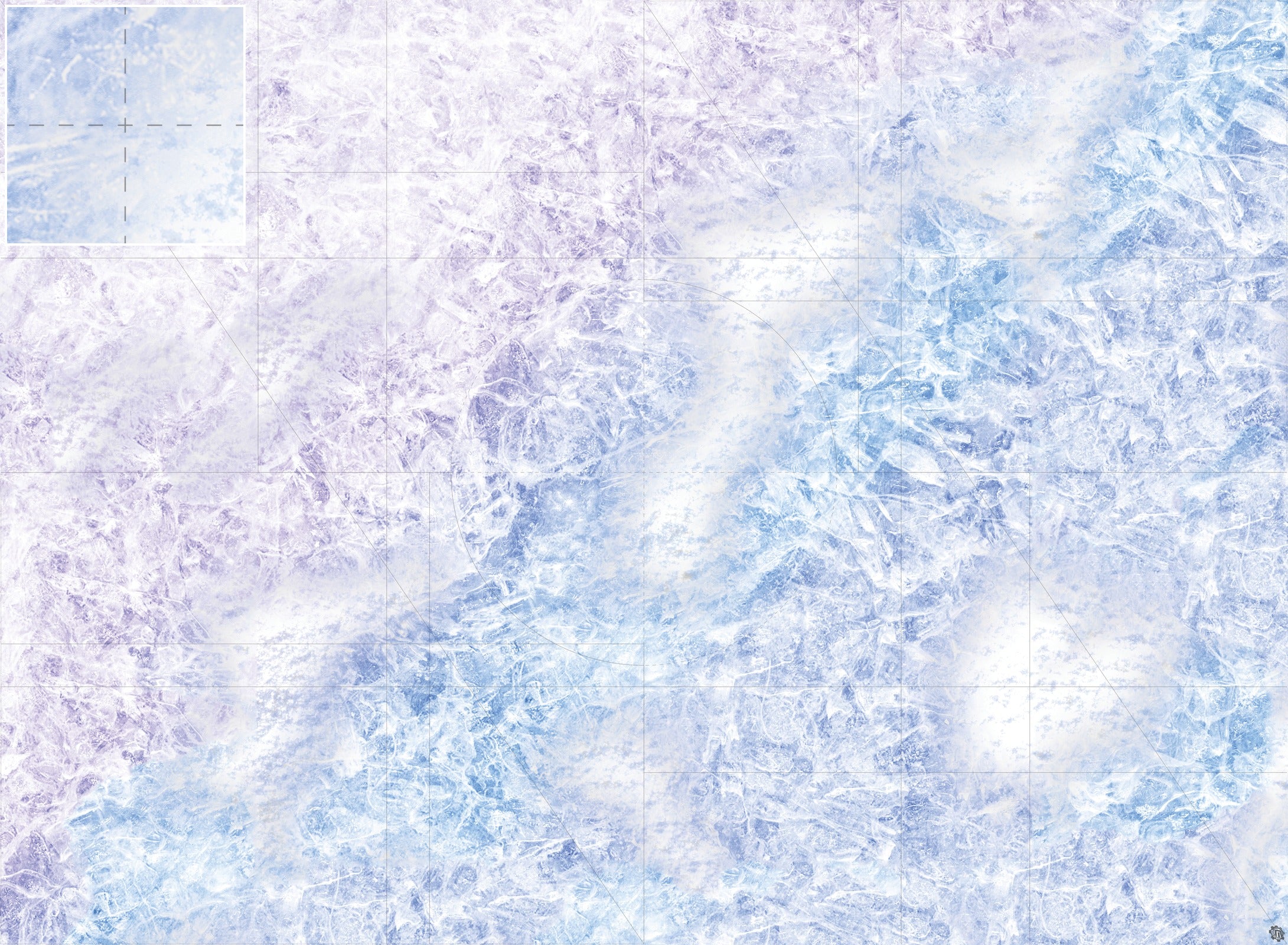 Mats by Mars: Frozen Lake Tabletop Wargaming Play Mat