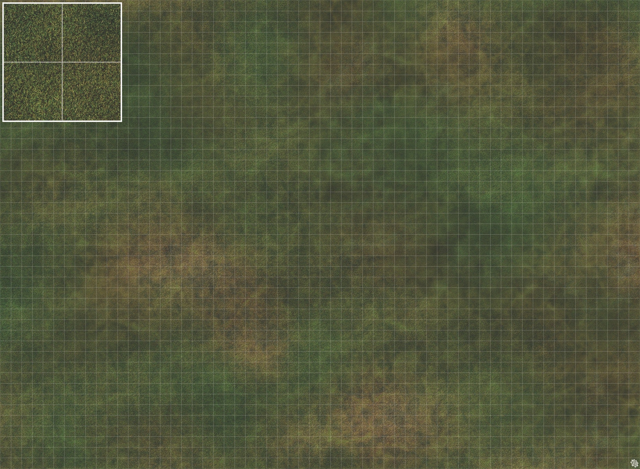 Mats by Mars: Green Meadow Tabletop Wargaming Play Mat