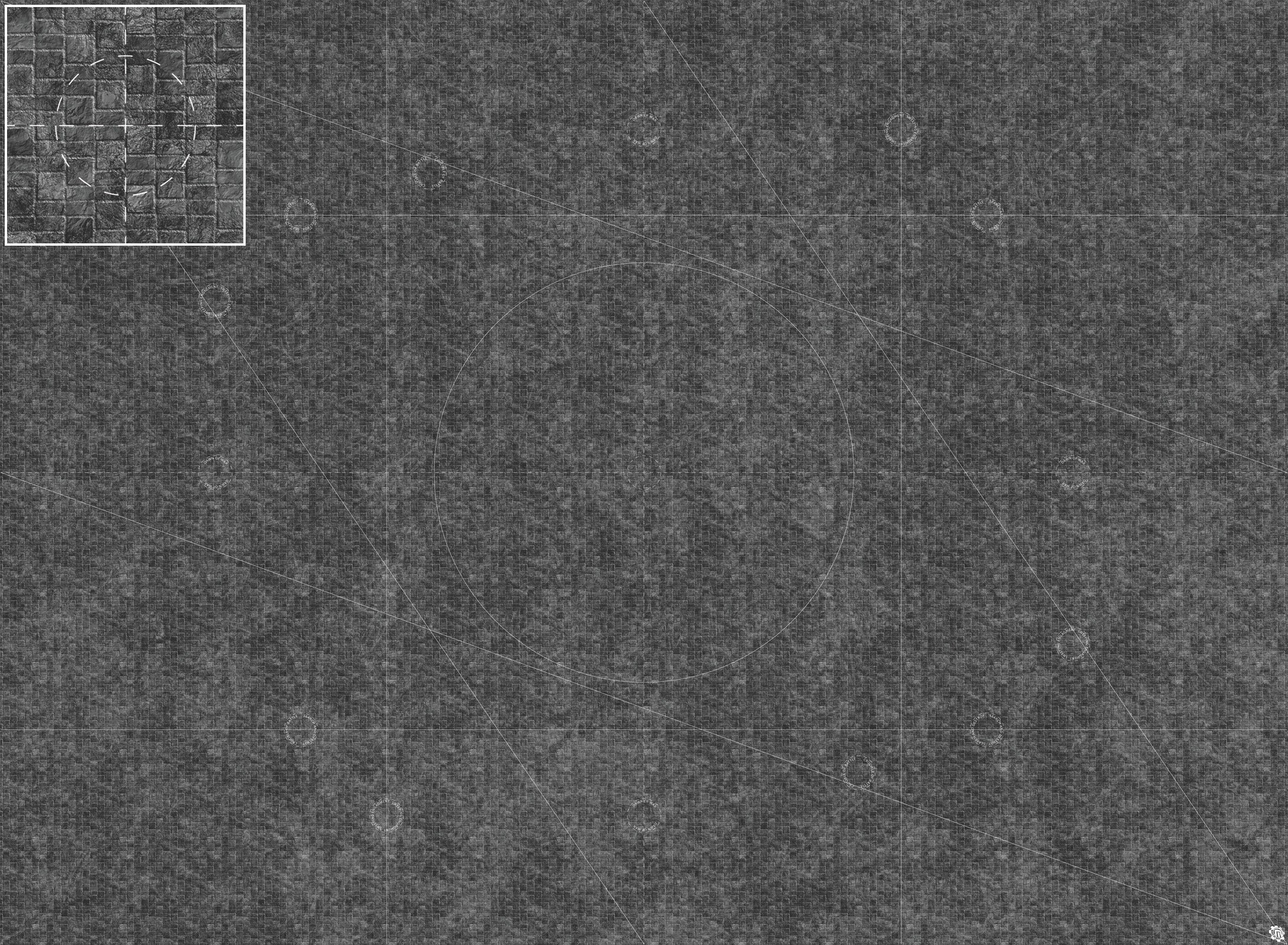 Mats by Mars: Sett in Stone (Grey) Tabletop Wargaming Play Mat