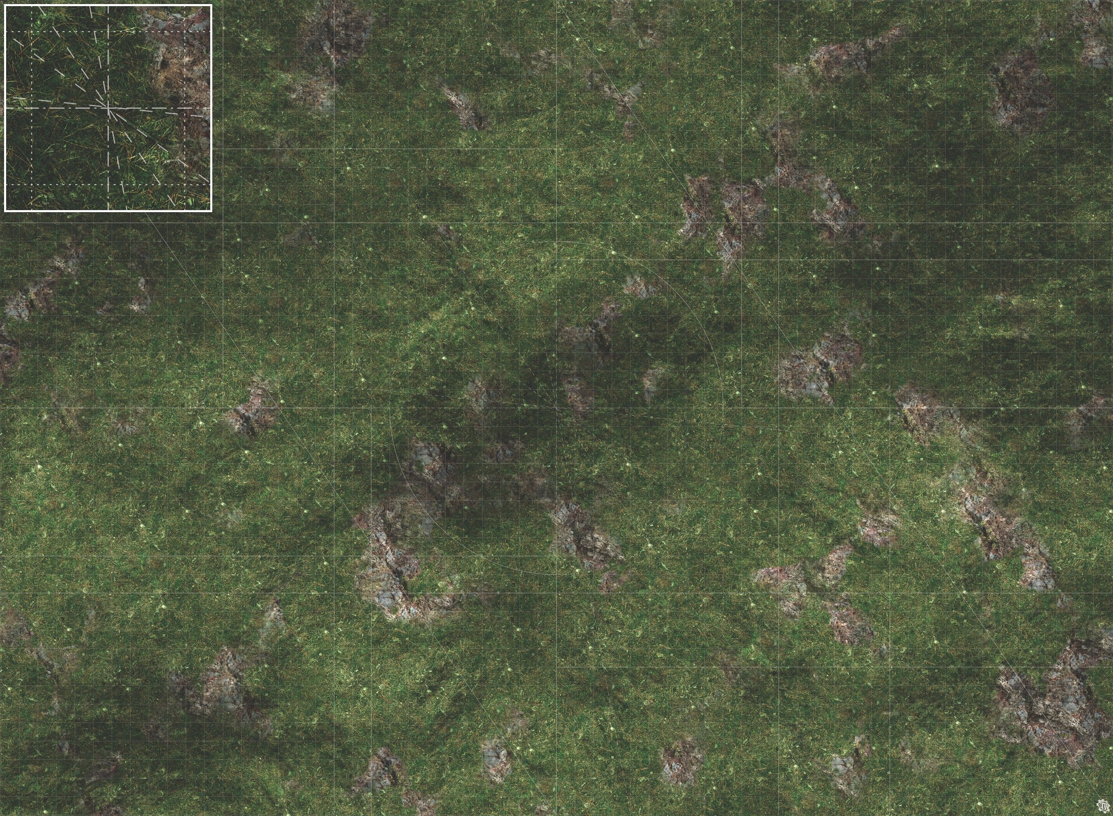 Mats by Mars: Green Hills Tabletop Wargaming Play Mat