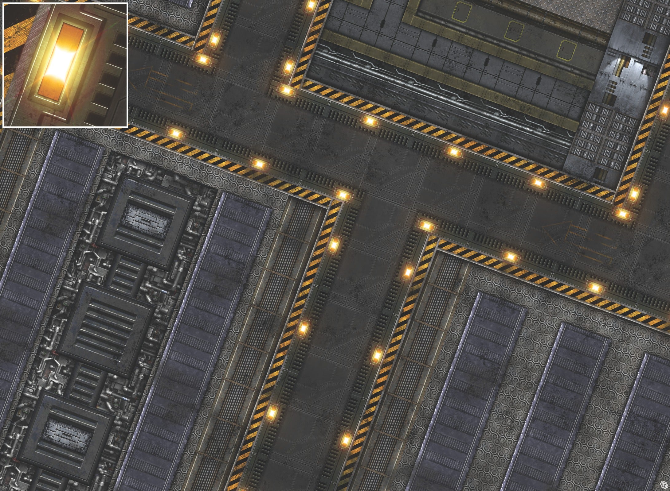 Mats by Mars: Factory Floor Tabletop Wargaming Play Mat