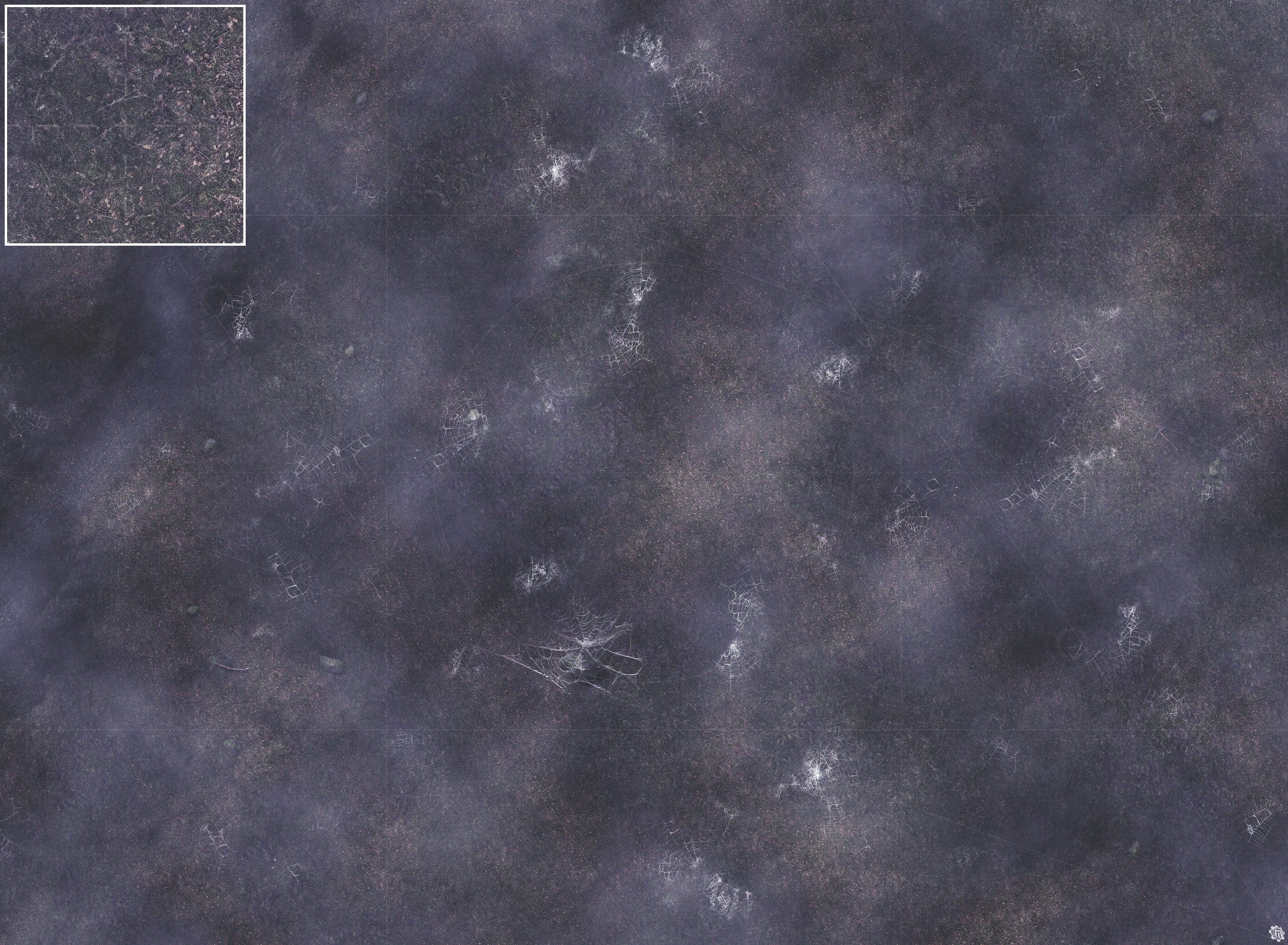 Mats by Mars: Moonlight Cobwebs Tabletop Wargaming Play Mat