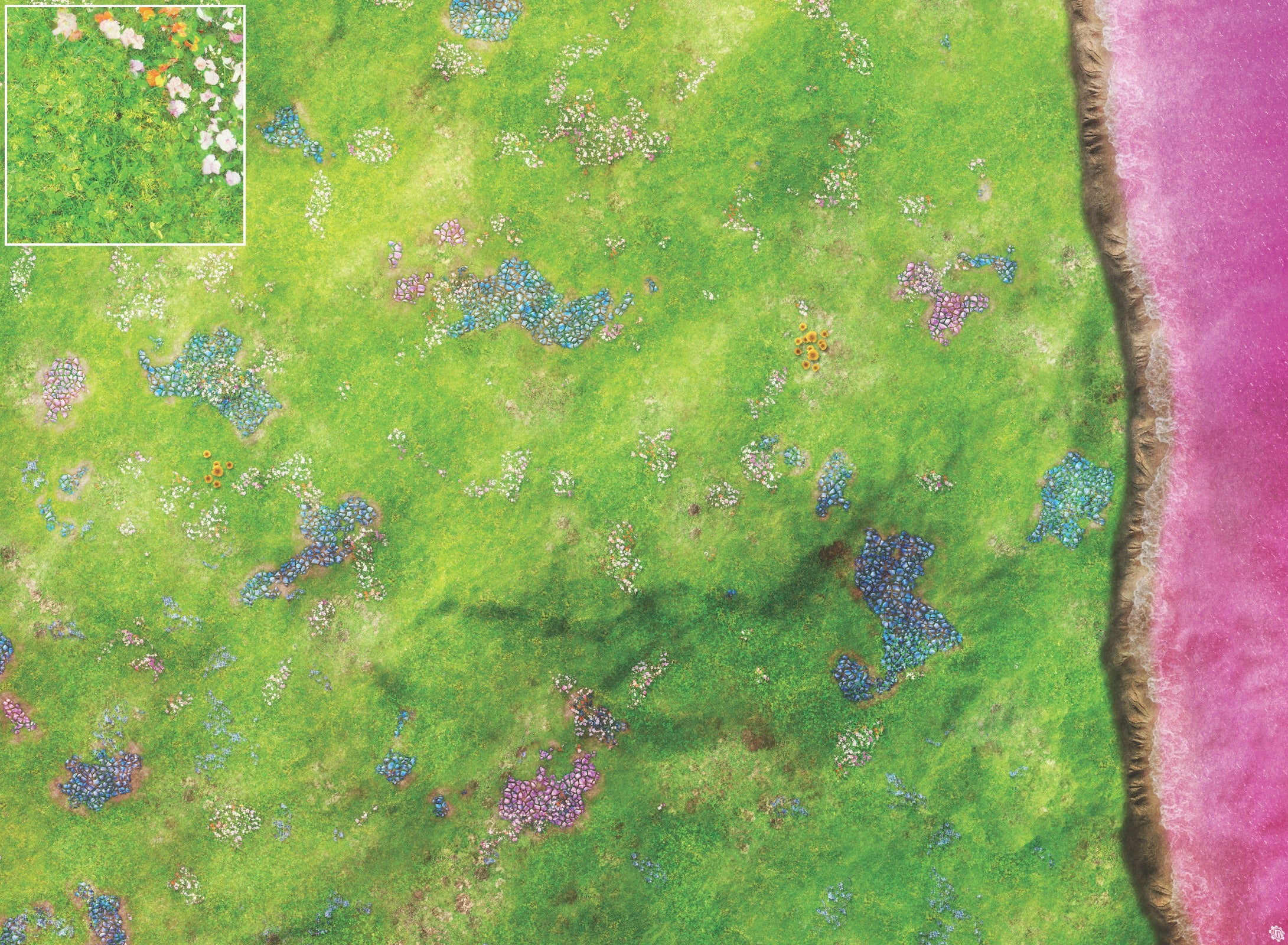 Mats by Mars: Faewild Shore Tabletop Wargaming Play Mat