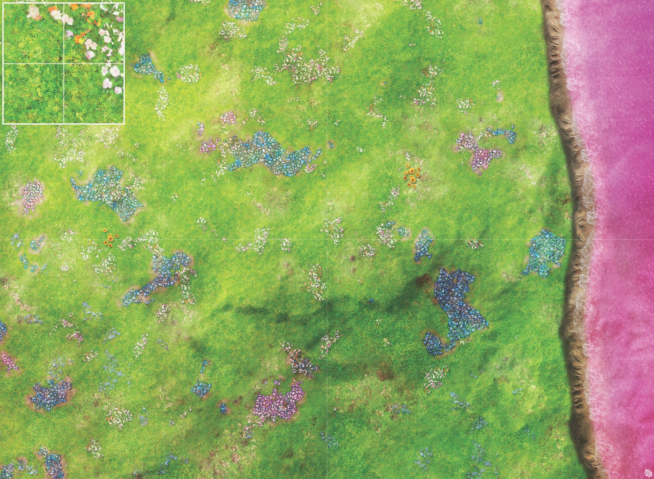 Mats by Mars: Faewild Shore Tabletop Wargaming Play Mat