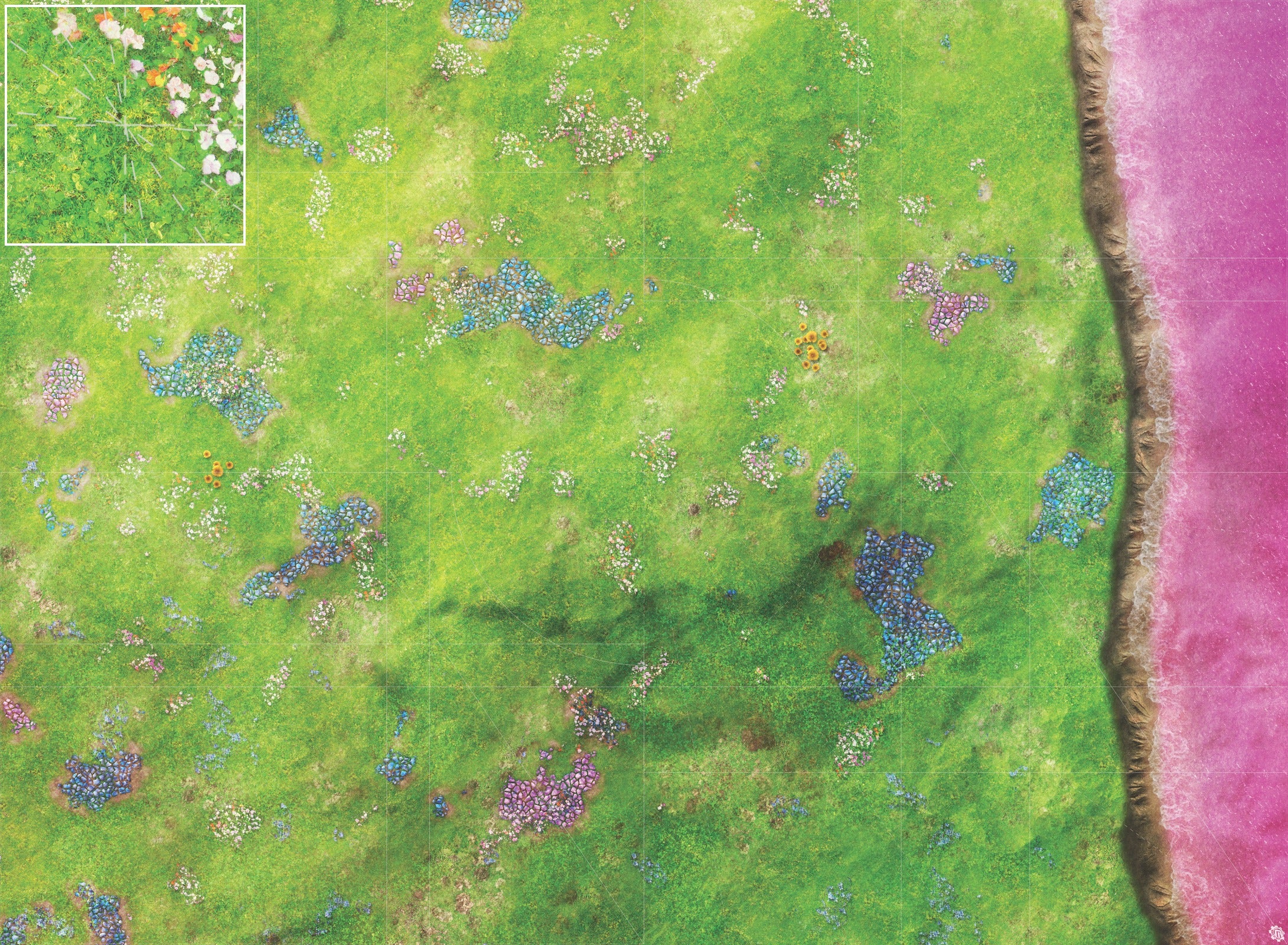 Mats by Mars: Faewild Shore Tabletop Wargaming Play Mat