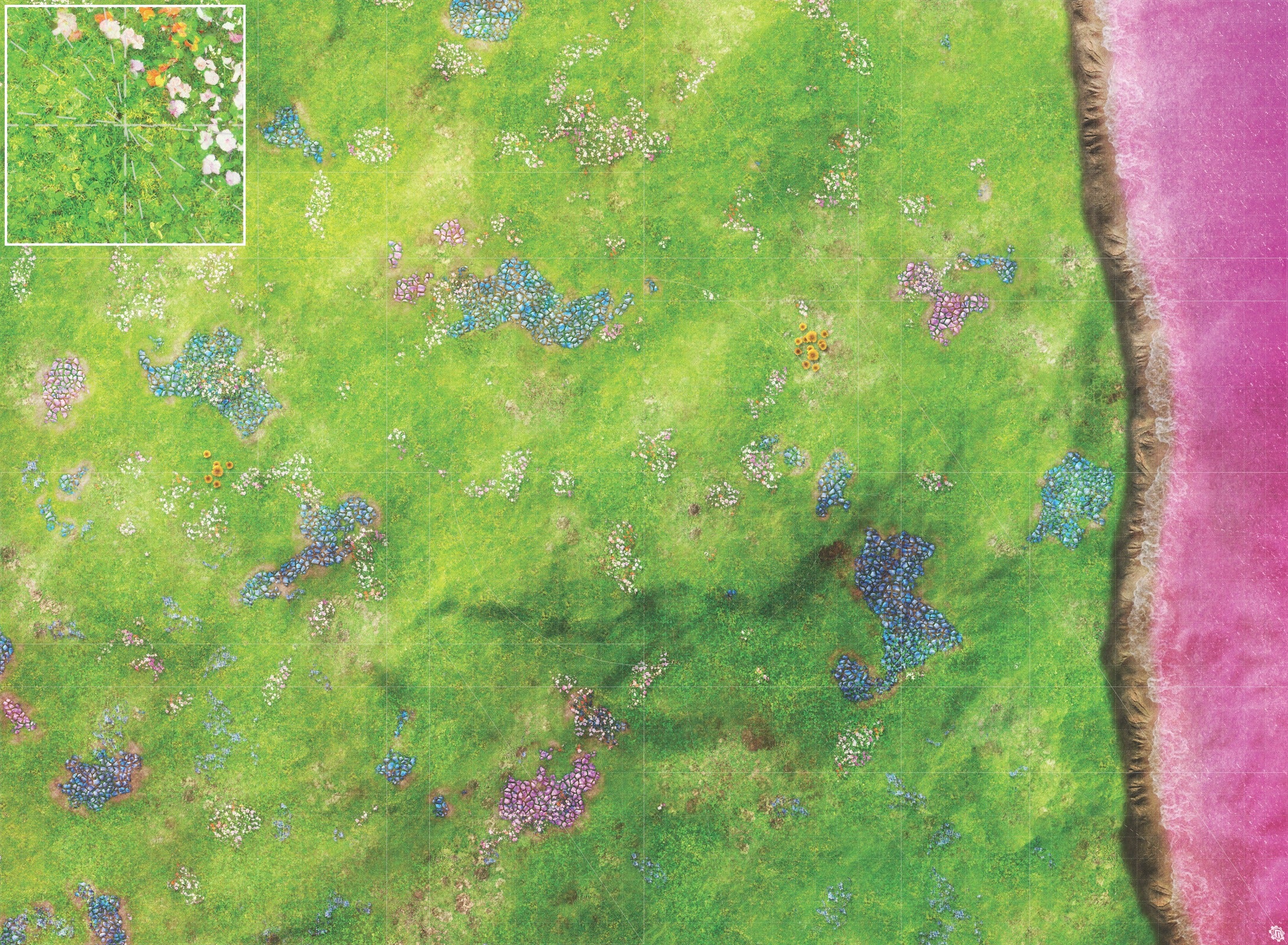 Mats by Mars: Faewild Shore Tabletop Wargaming Play Mat