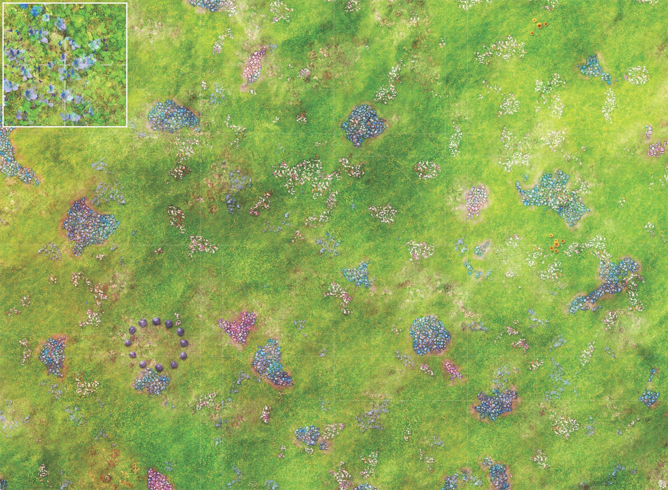 Mats by Mars: Faewild Fields Tabletop Wargaming Play Mat