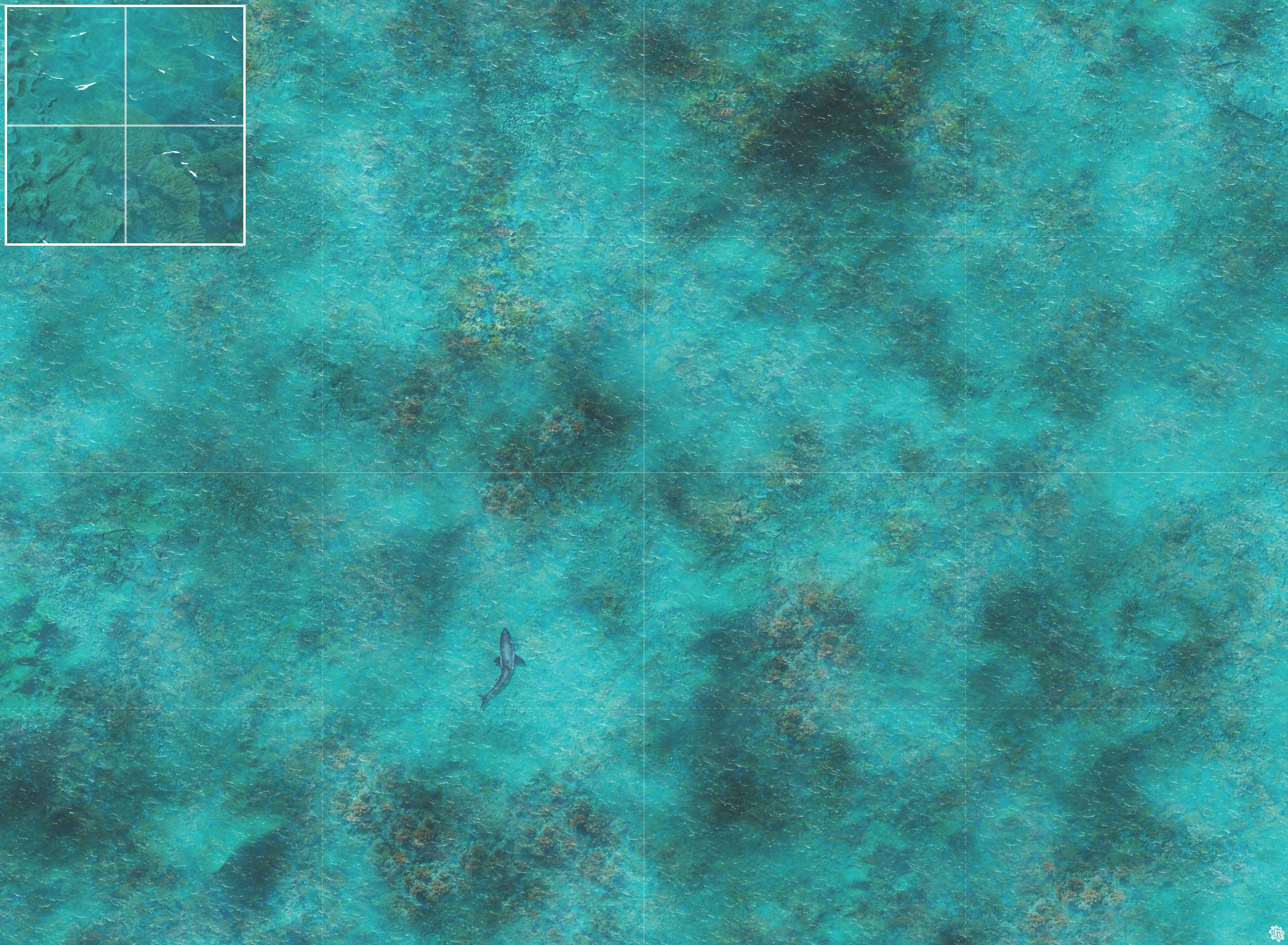 Mats by Mars: Coral Cove Tabletop Wargaming Play Mat
