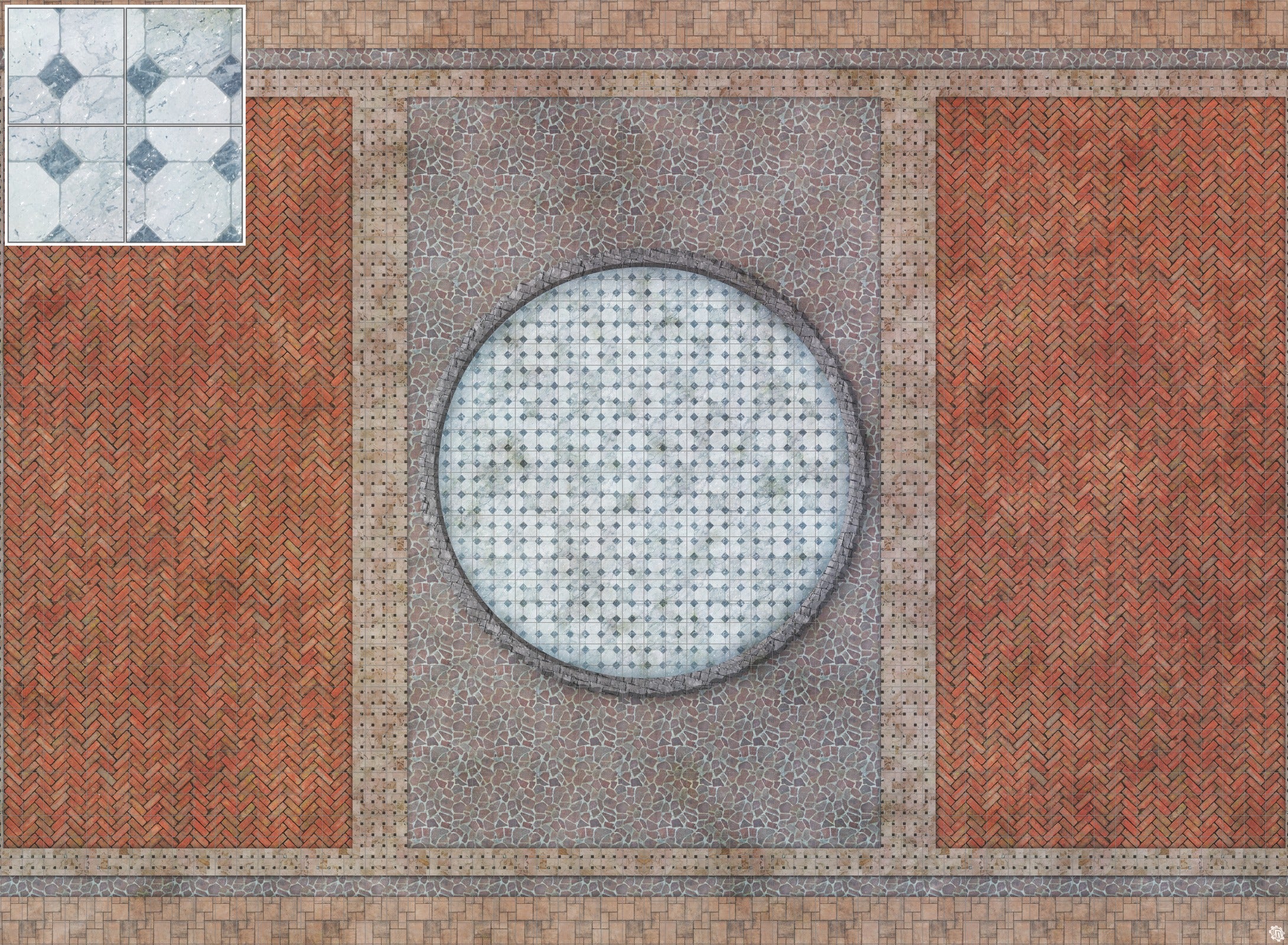 Mats by Mars: Piazza Tabletop Wargaming Play Mat